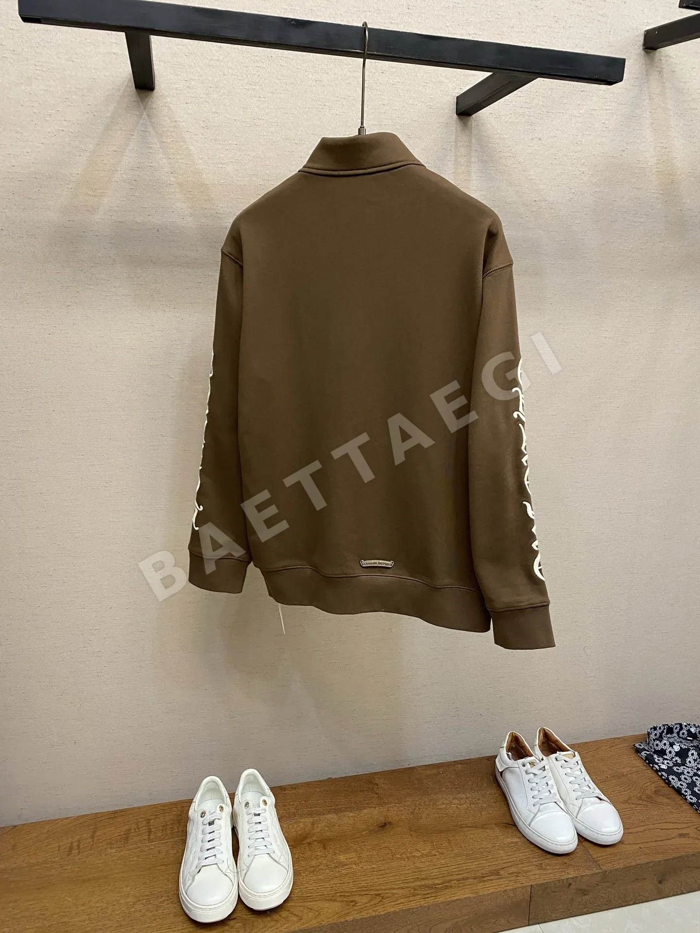크롬하츠 자수 하프집 긴팔 셔츠 상세 이미지 2