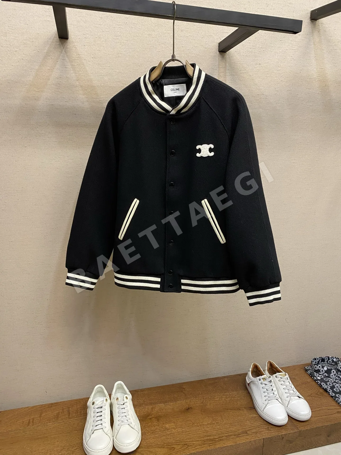 셀린느 울 베이스볼 자켓 186414