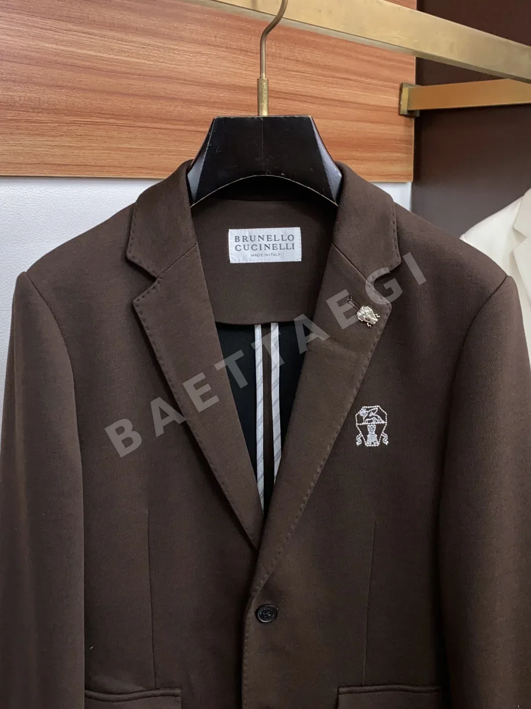 브루넬로쿠치넬리 컬러 블록 남성 자켓 상세 이미지 2