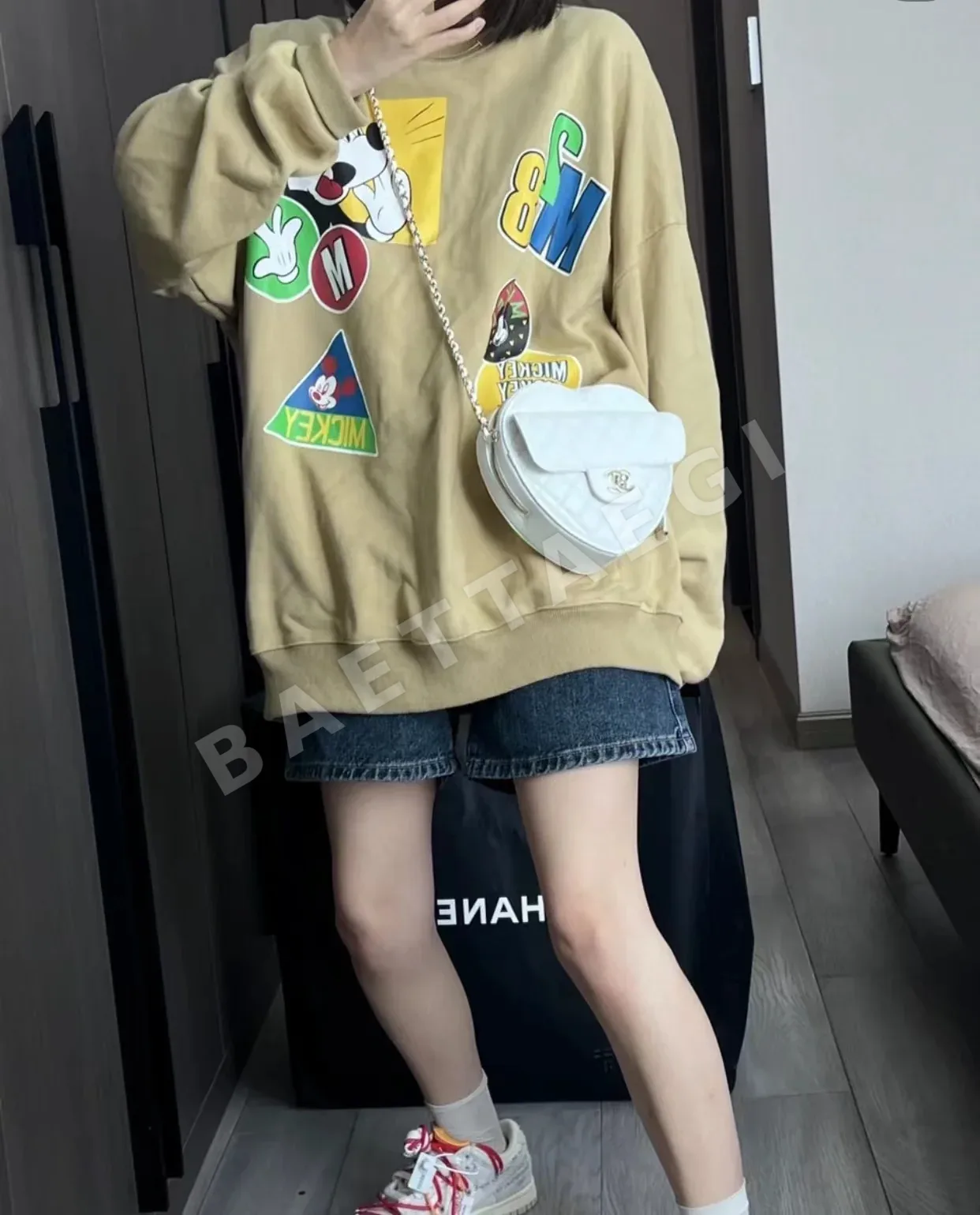 샤넬 하트 모양 양가죽 가방 AS3191 상세 이미지 4