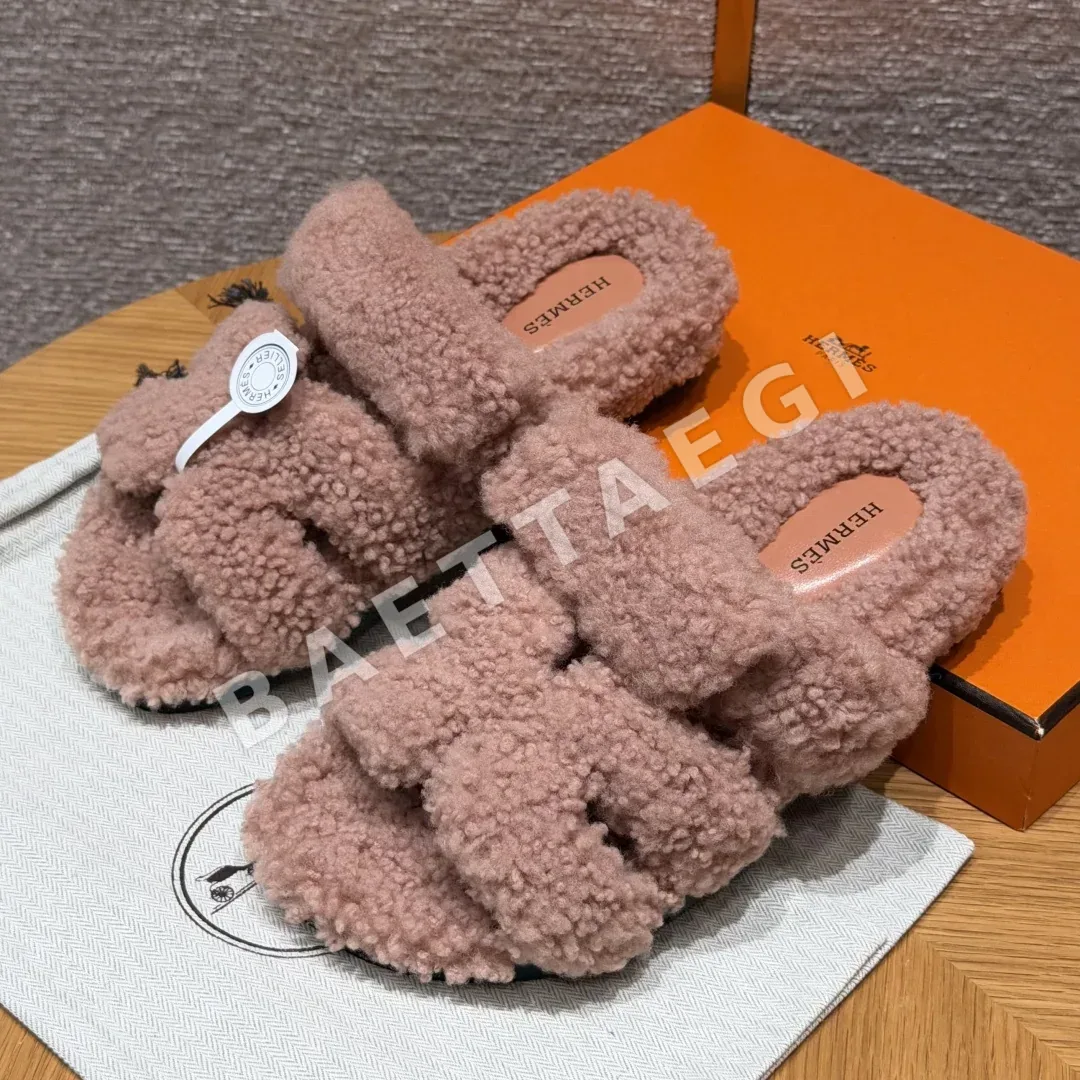 에르메스 시프레 샌들 Naked Pink 울가죽 상세 이미지 1