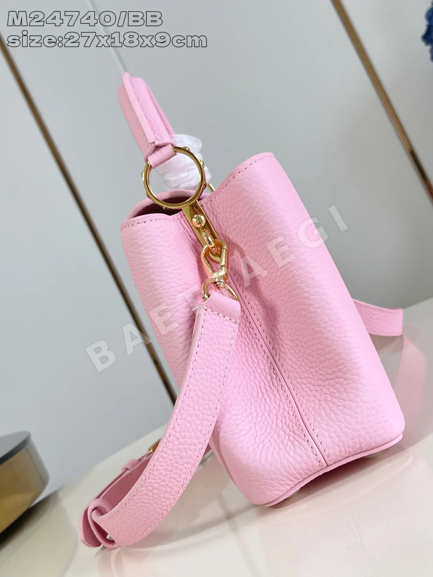 루이비통 카푸신 BB 소가죽 핸드백 M24740 상세 이미지 3