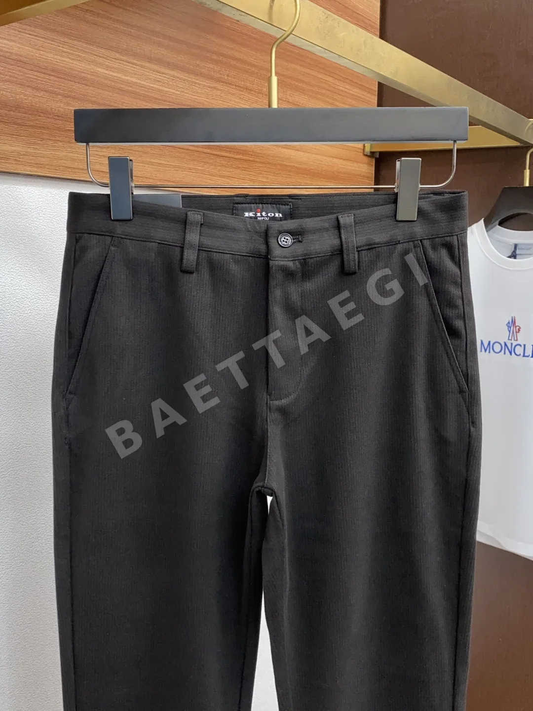 키톤 남성 린넨 수트 바지 상세 이미지 3