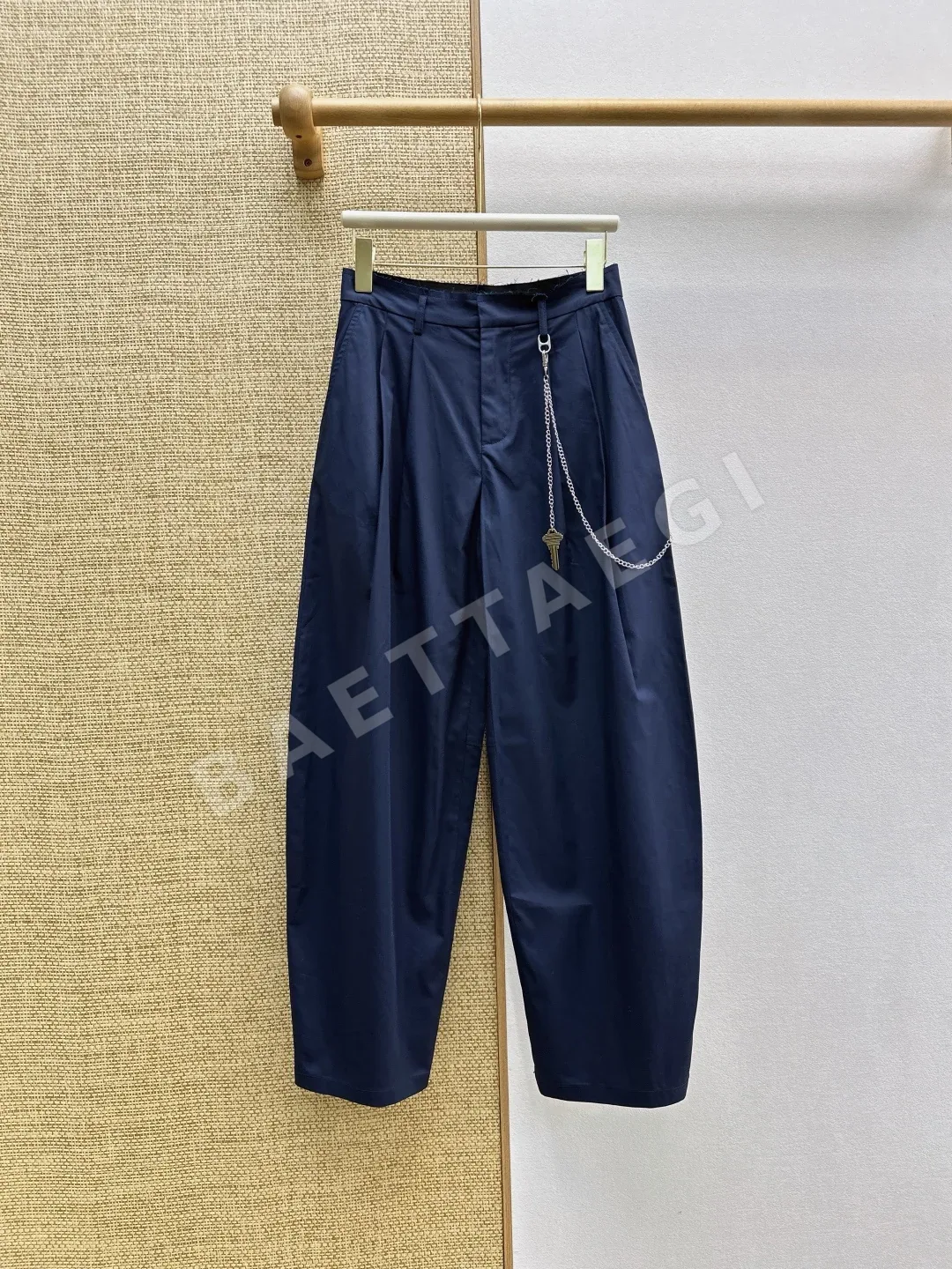 알렉산더왕 네이비 카고 와이드 레그 여성 바지 상세 이미지 2