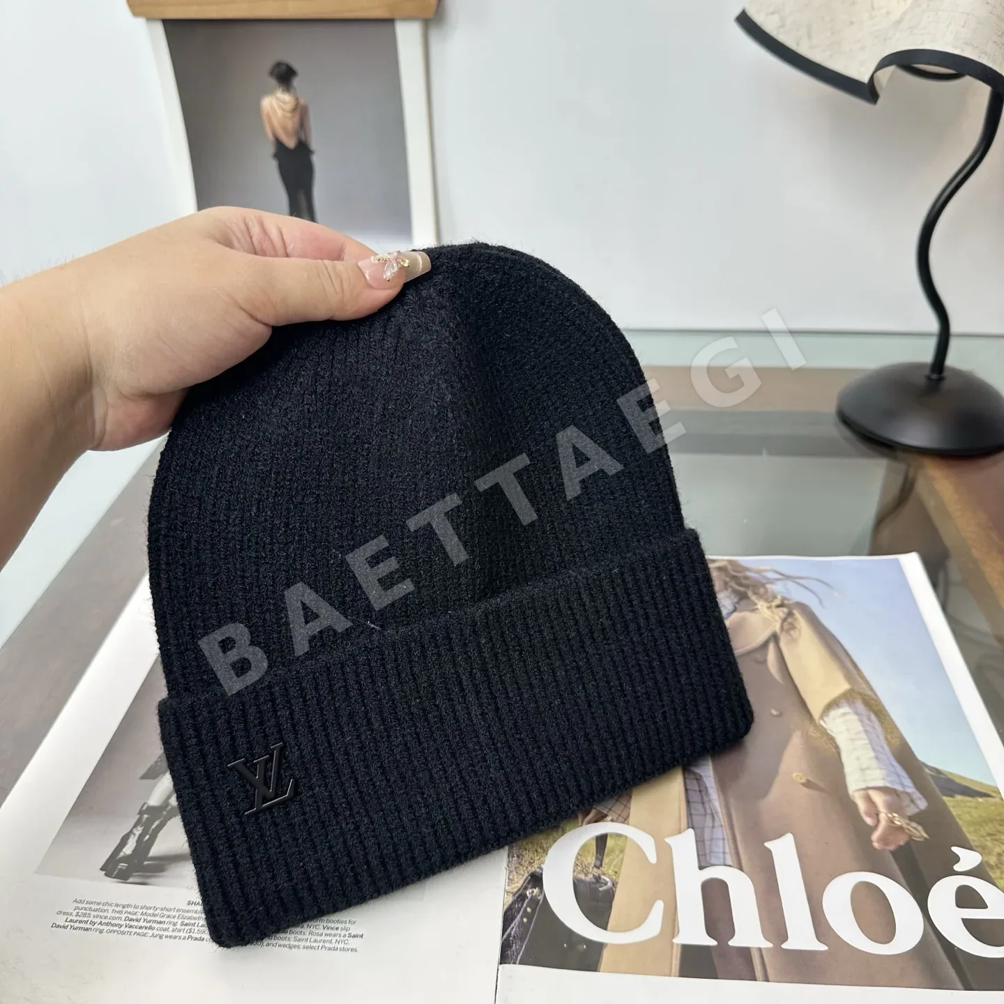 루이비통 LV 니트 비니 모자 상세 이미지 4