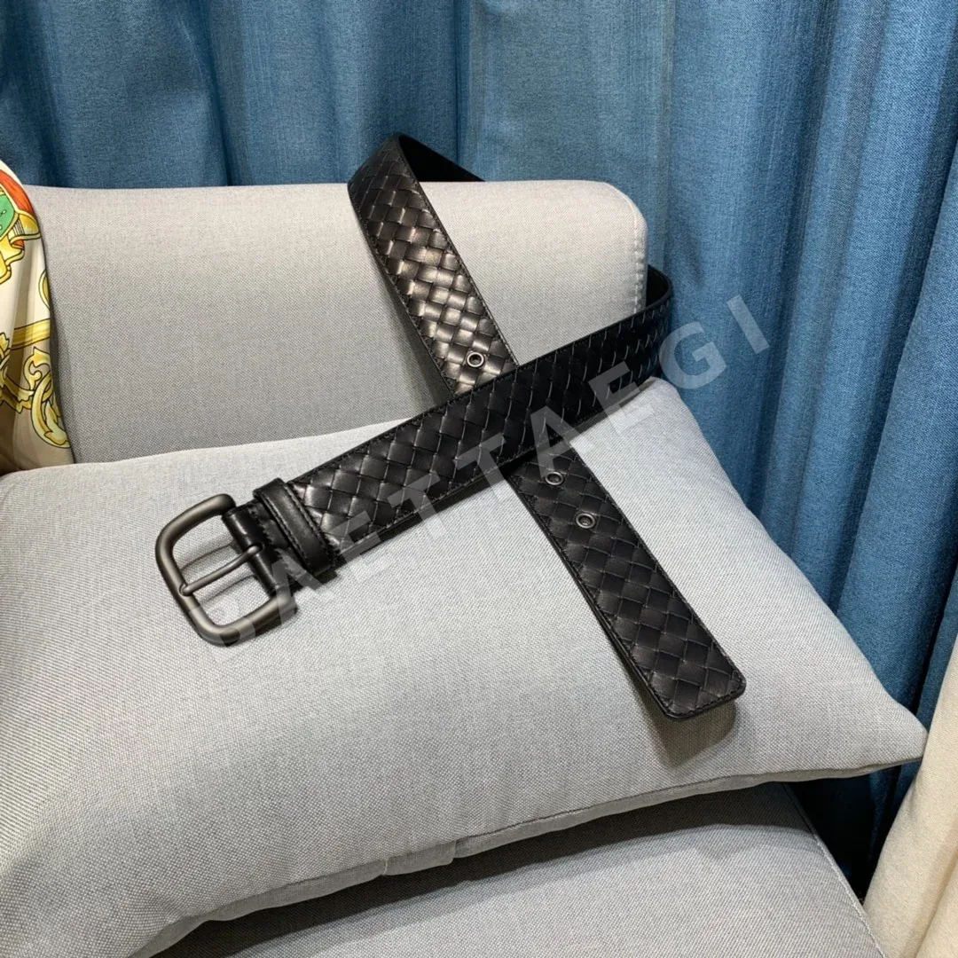 보테가베네타 핸드메이드 송아지가죽 니켈 버클 벨트 상세 이미지 5