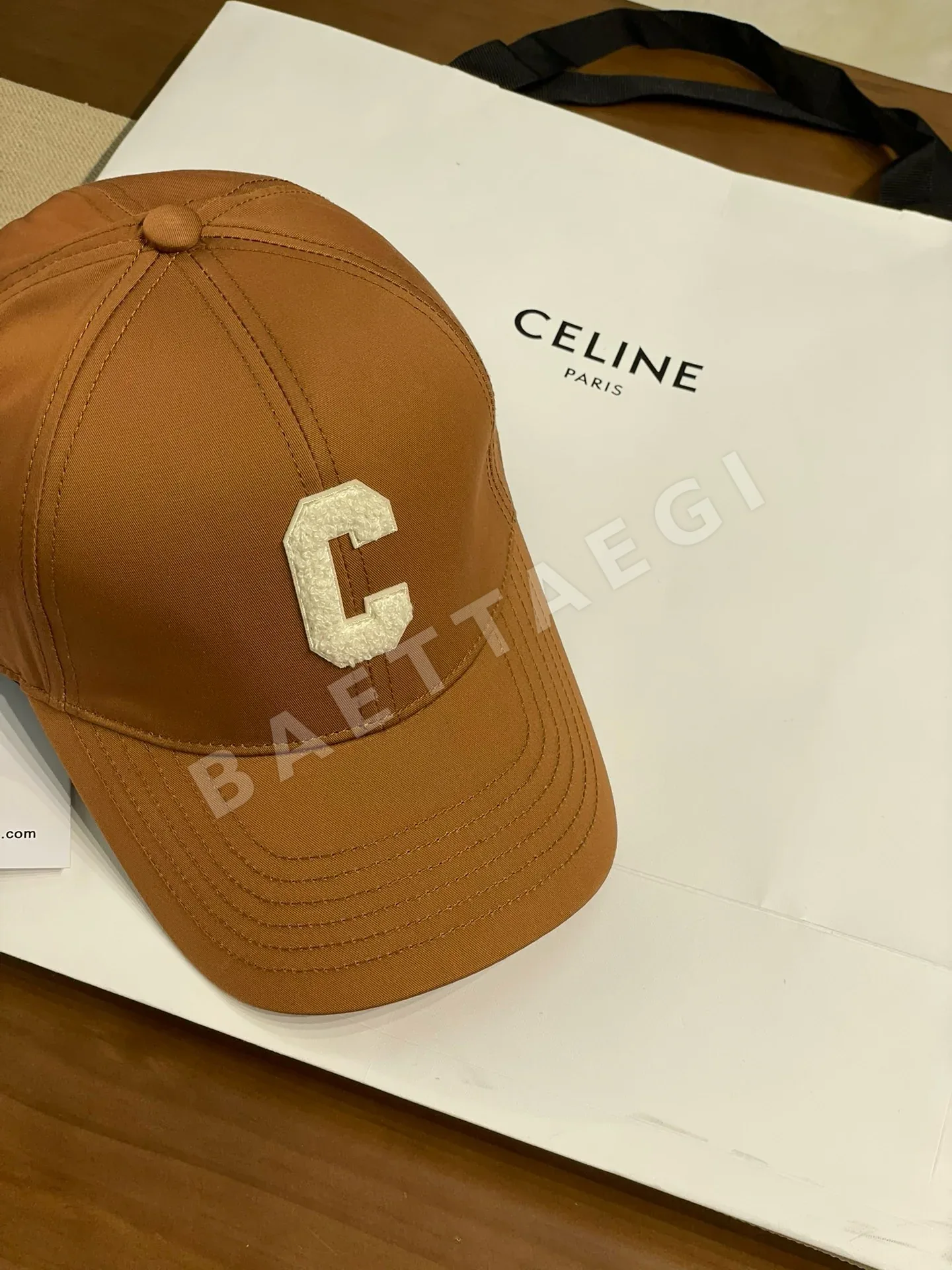 셀린느 더블 C 자수 베이스볼 캡 상세 이미지 2