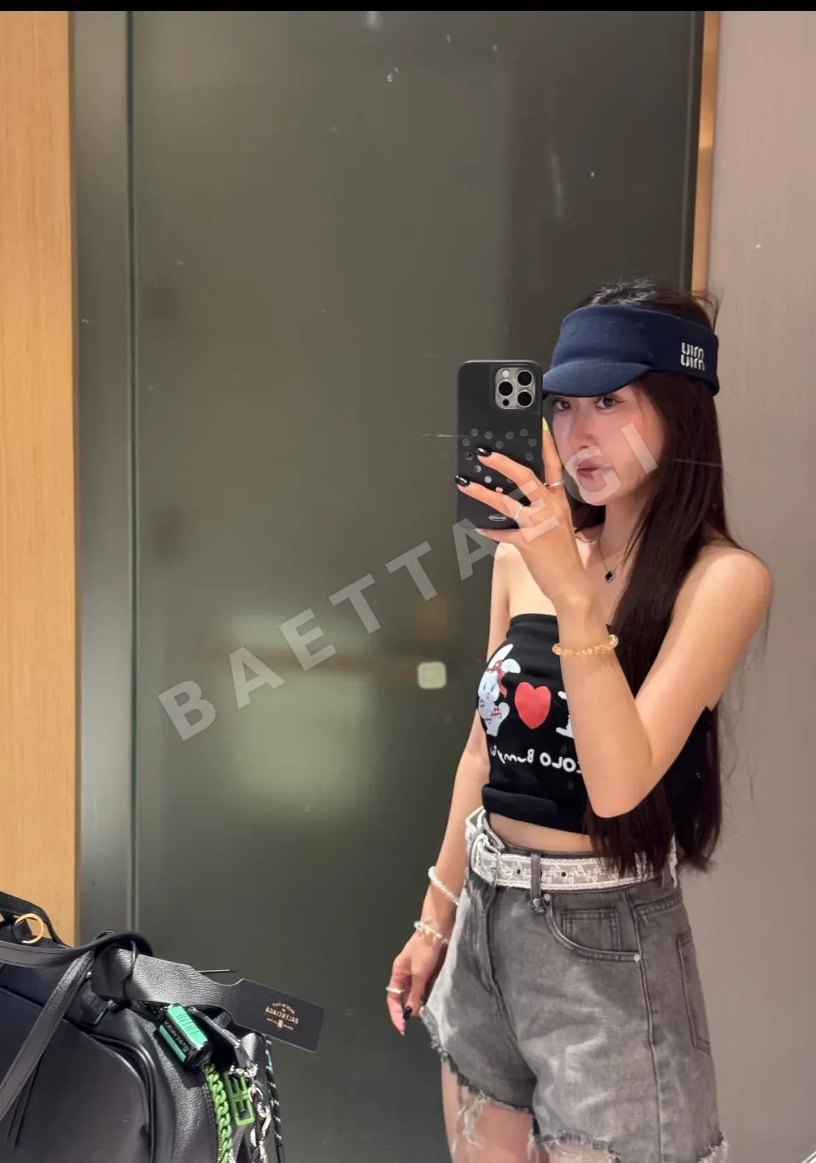 미우미우 바이저 모자 상세 이미지 7