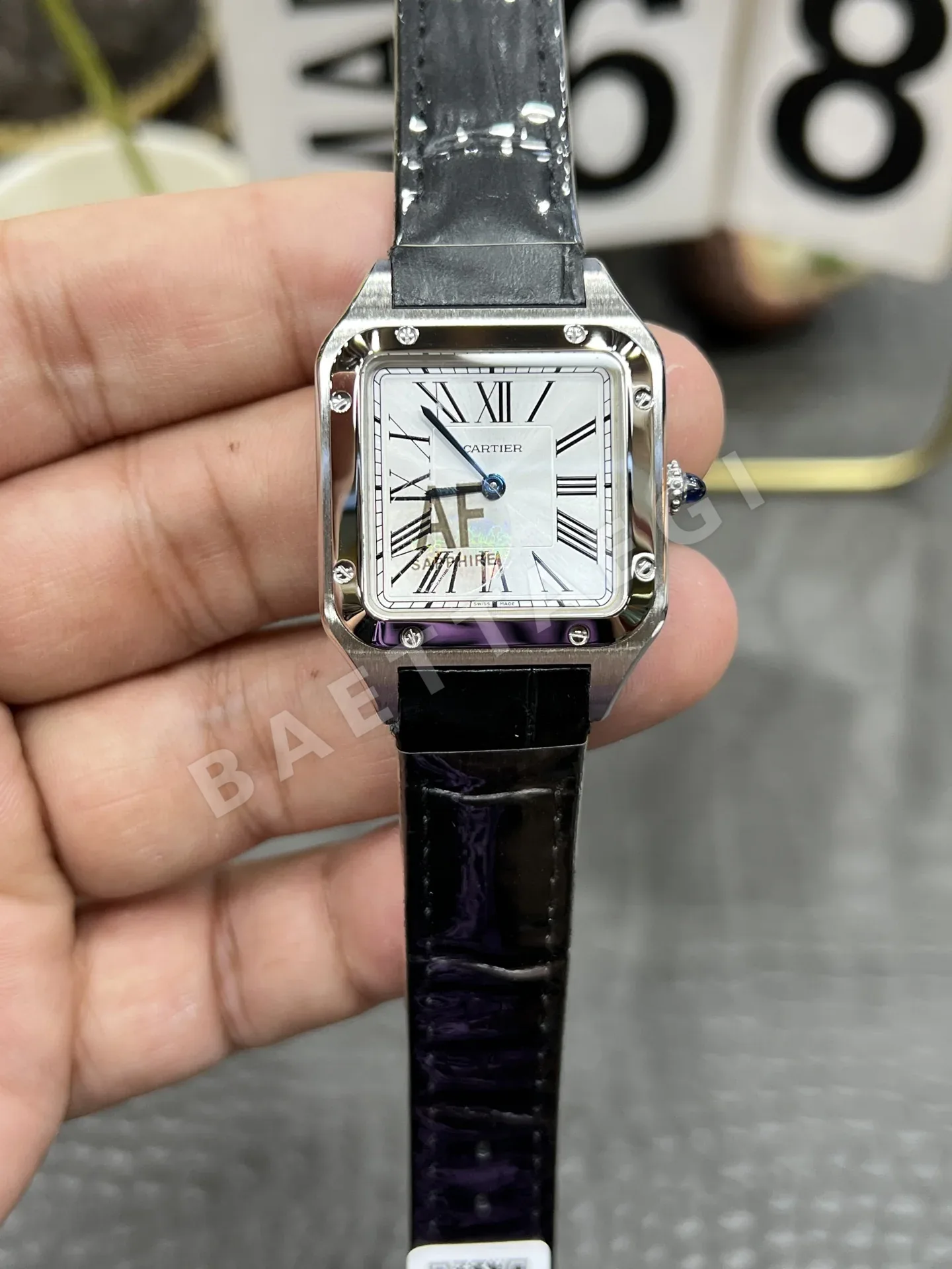 까르띠에 산토스 쿼츠 시계 42575