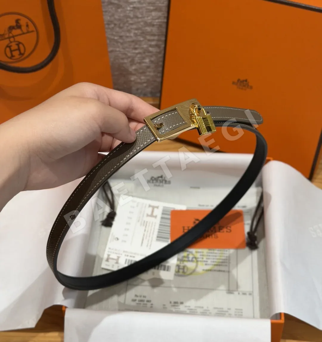 에르메스 럭키 15mm 양면 가죽 벨트 상세 이미지 8