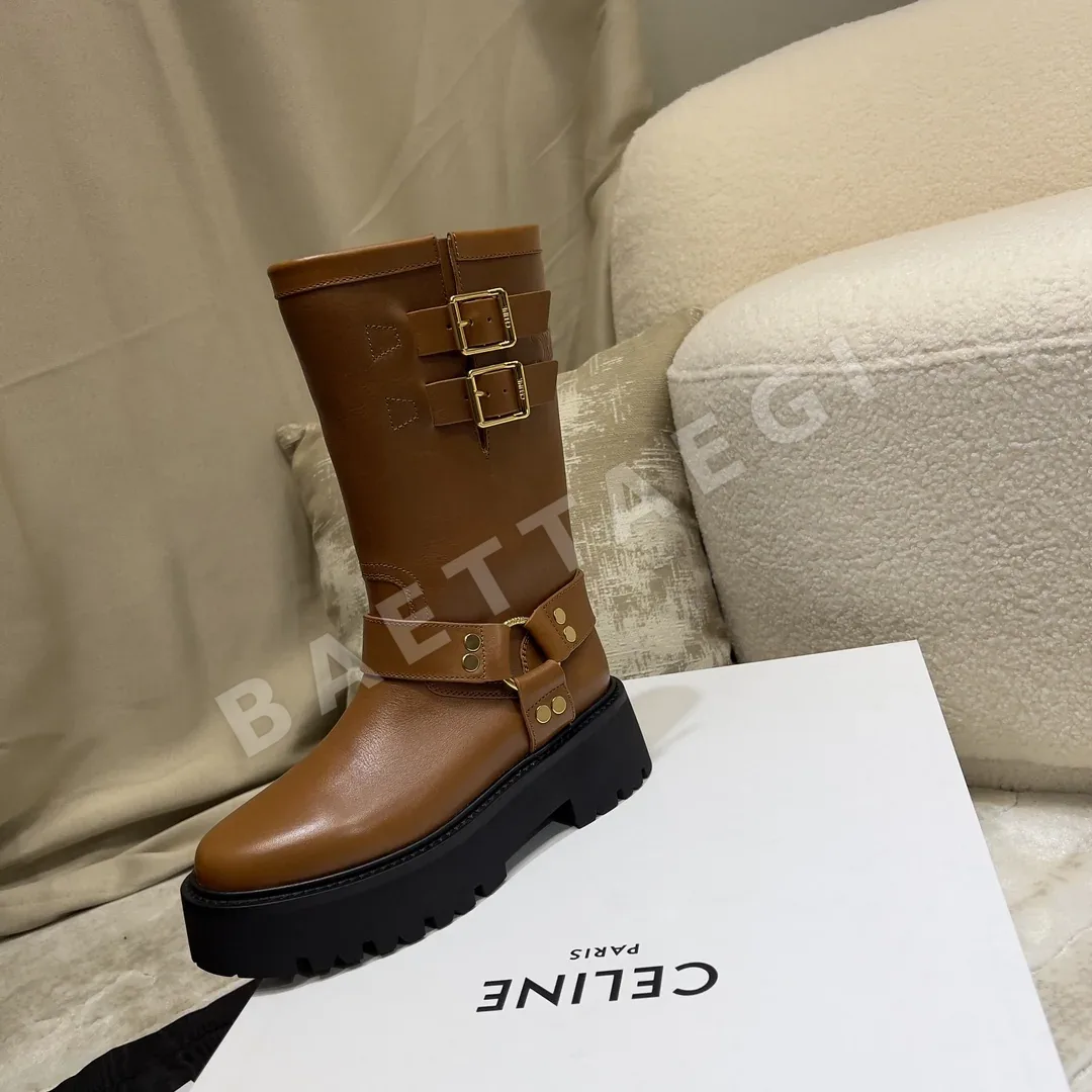 셀린느 플랫폼 미드 카프 모터사이클 부츠 상세 이미지 9