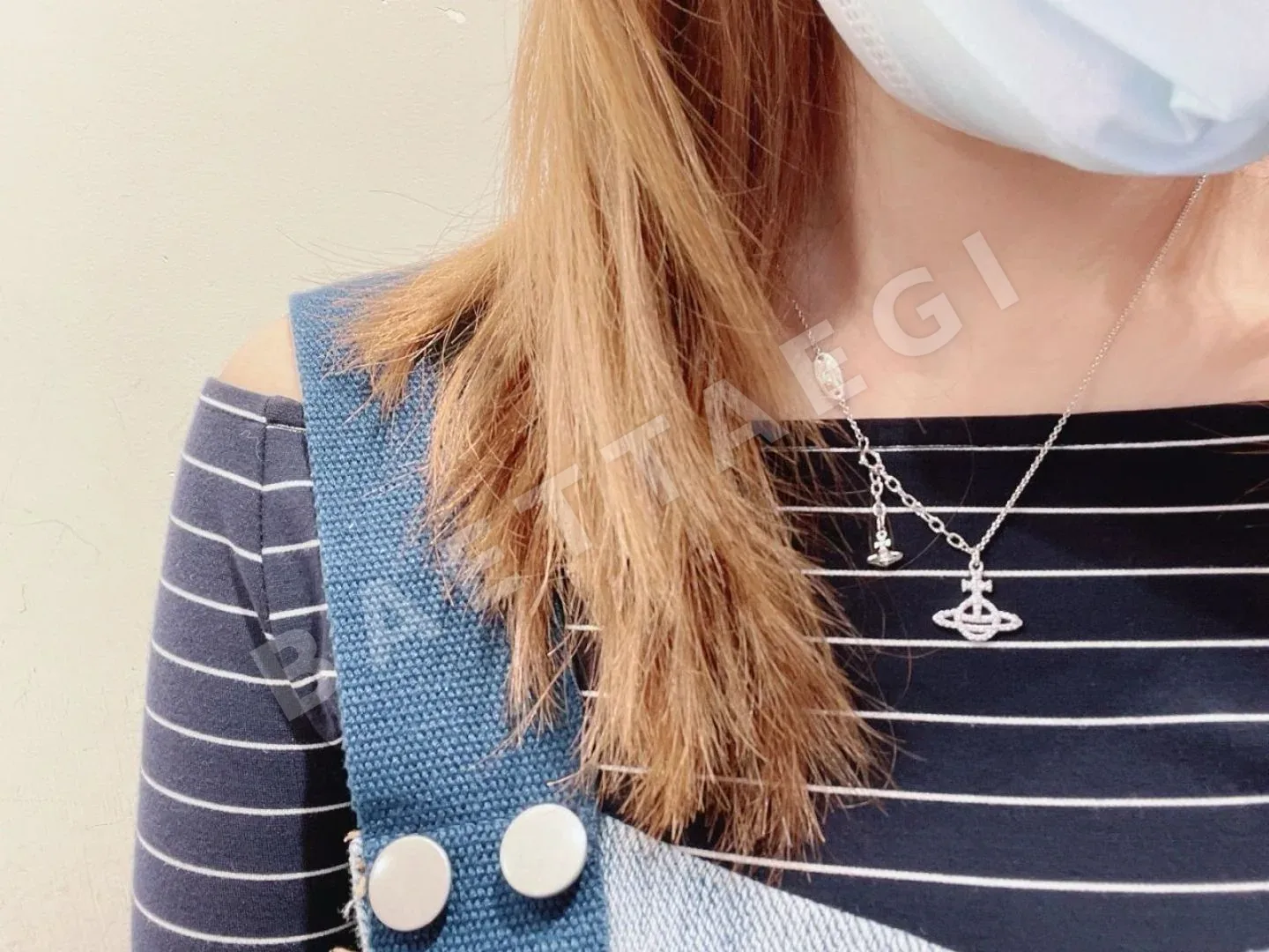 비비안웨스트우드 토성 스와로브스키 크리스털 목걸이 상세 이미지 3