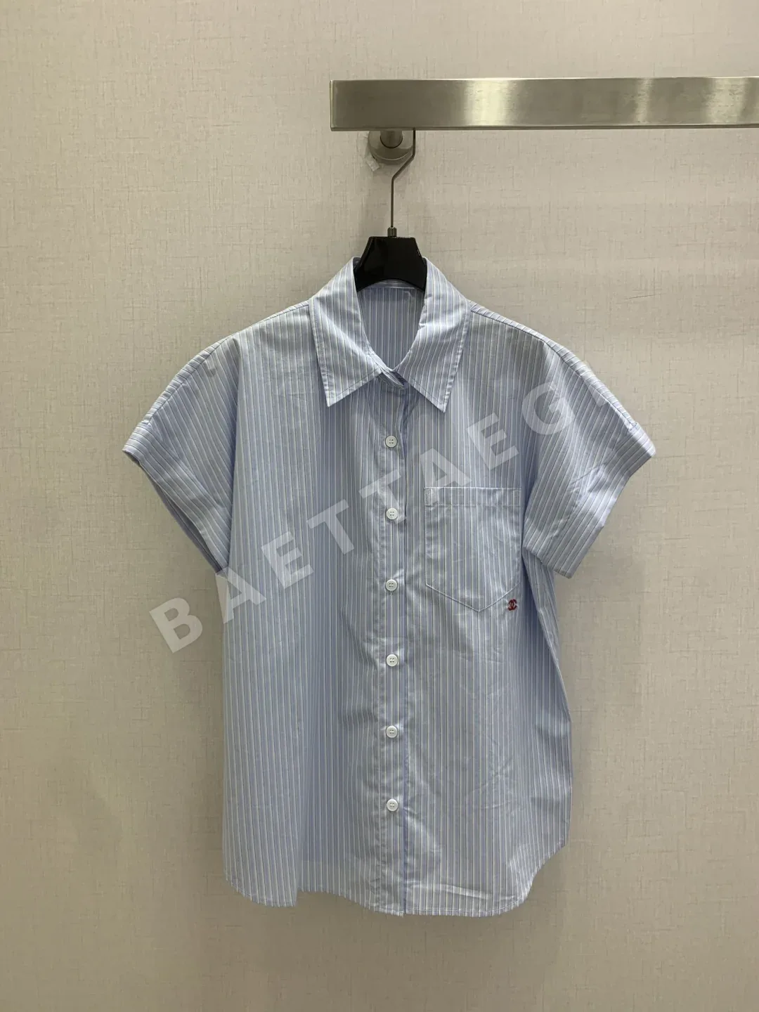 샤넬 CEL 카라 반팔 셔츠 129664