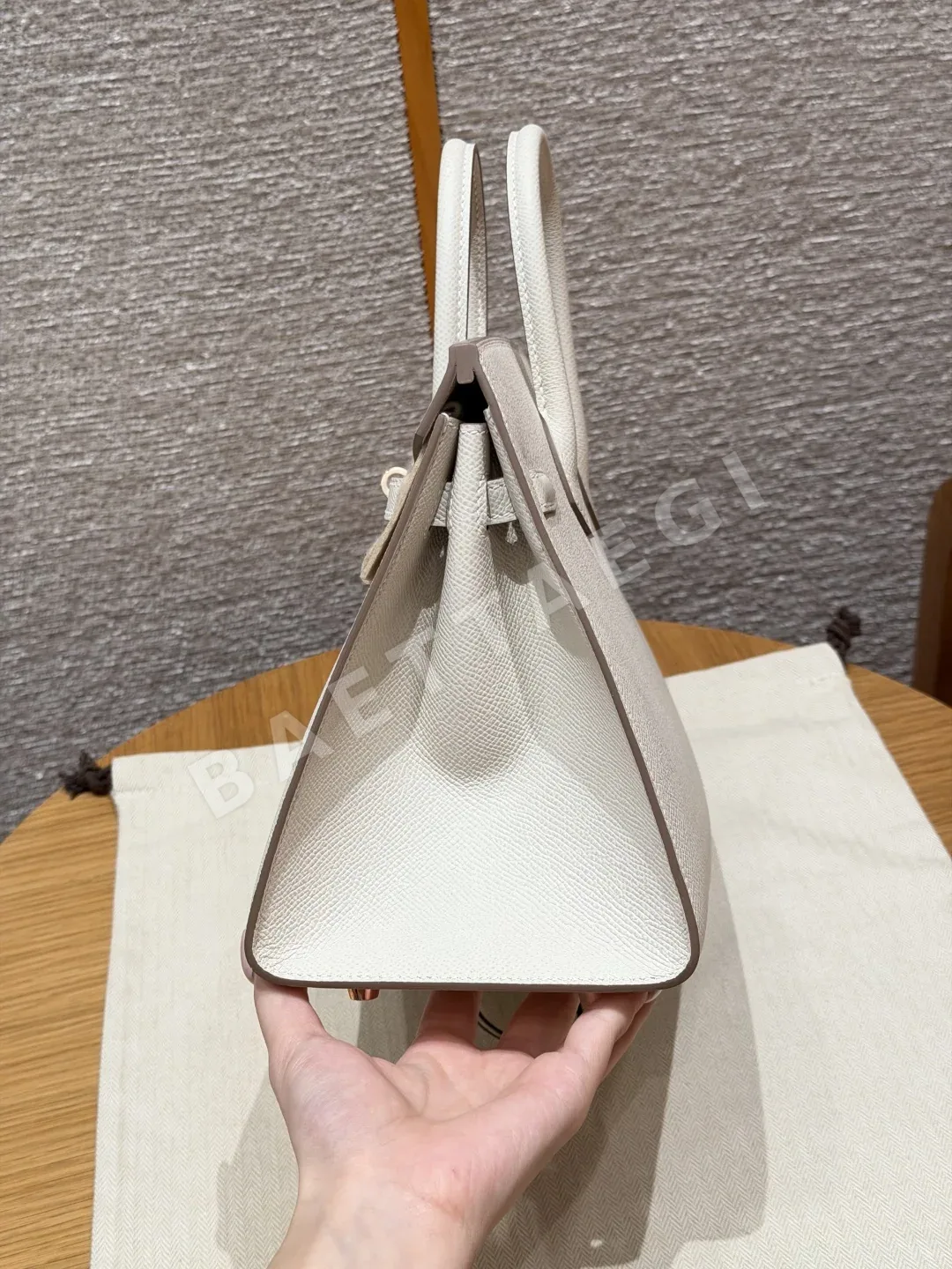 에르메스 버킨 25 cm 앱송 가죽 가방 상세 이미지 4