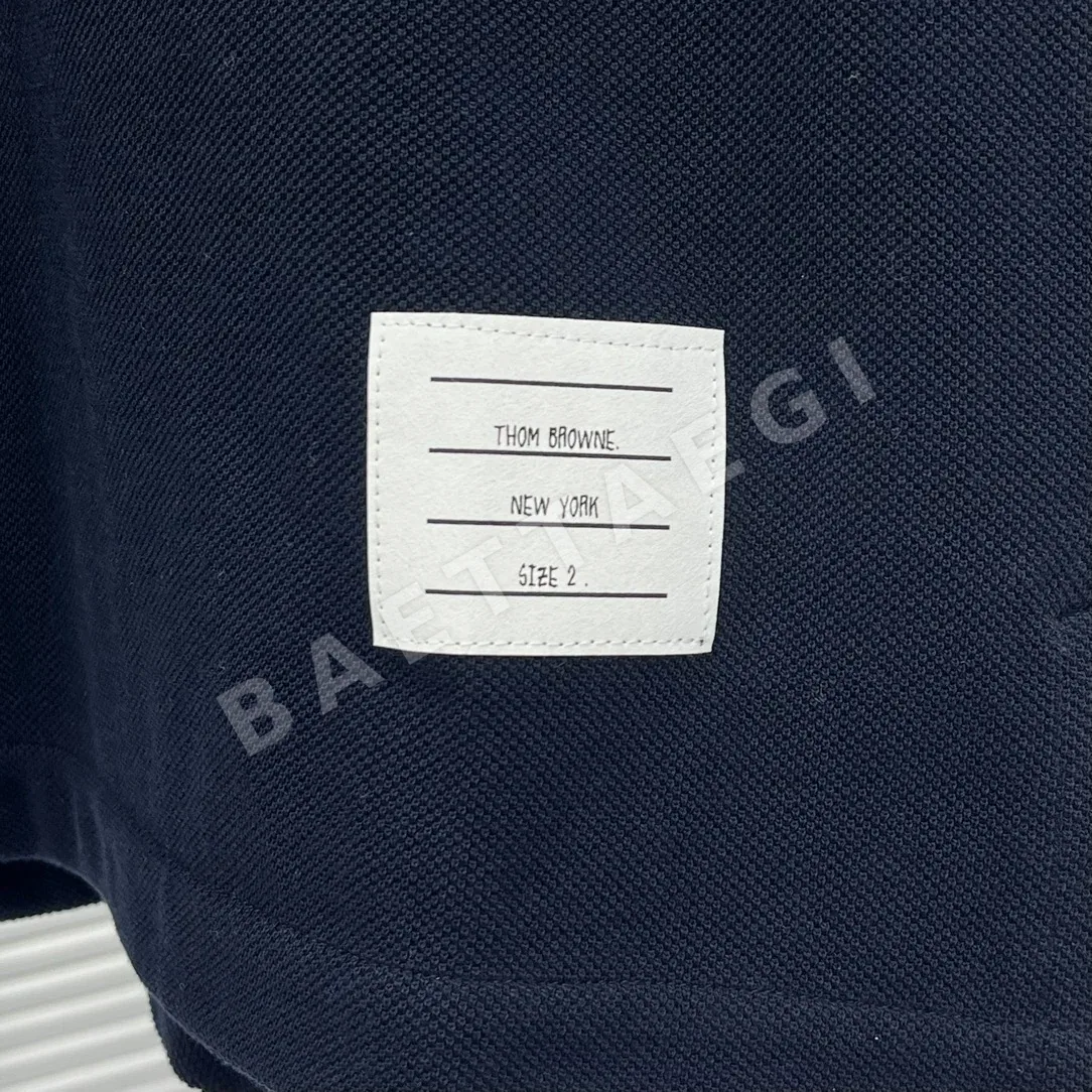 톰브라운 피케 크루넥 반팔 셔츠 상세 이미지 5