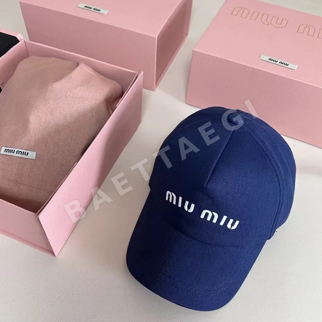 미우미우 코튼 트윌 베이스볼캡 상세 이미지 2