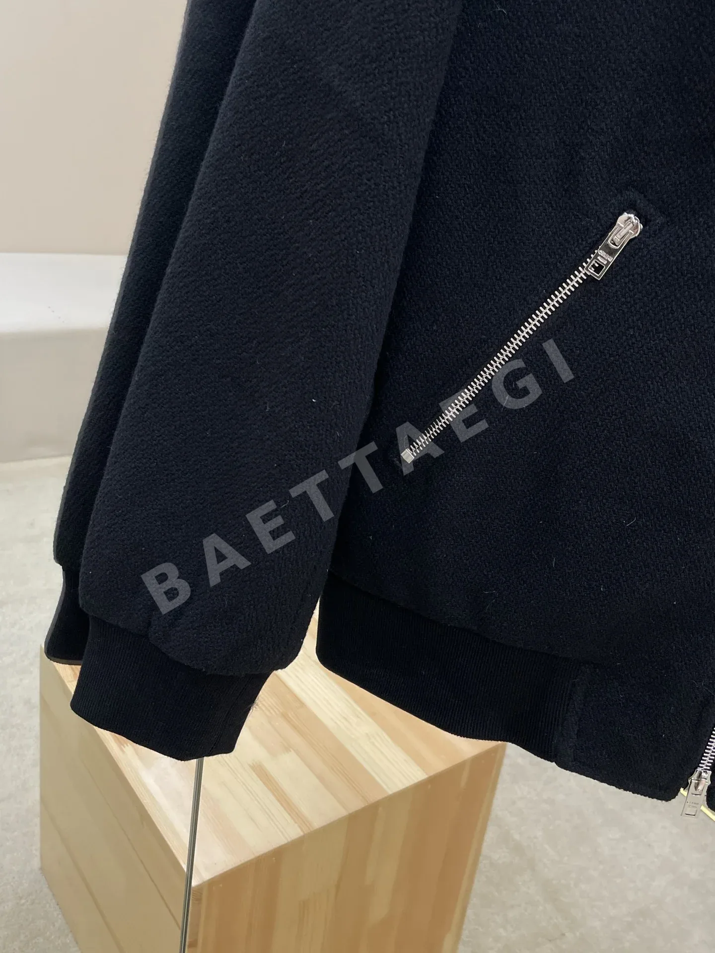 셀린느 블랙 울 테디 자켓 상세 이미지 9
