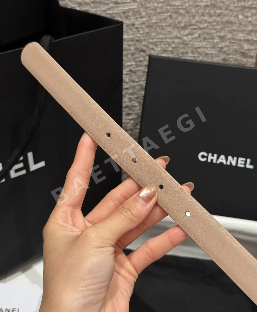 샤넬 타임리스 클래식 더블 C 양면 카프스킨 벨트 상세 이미지 7