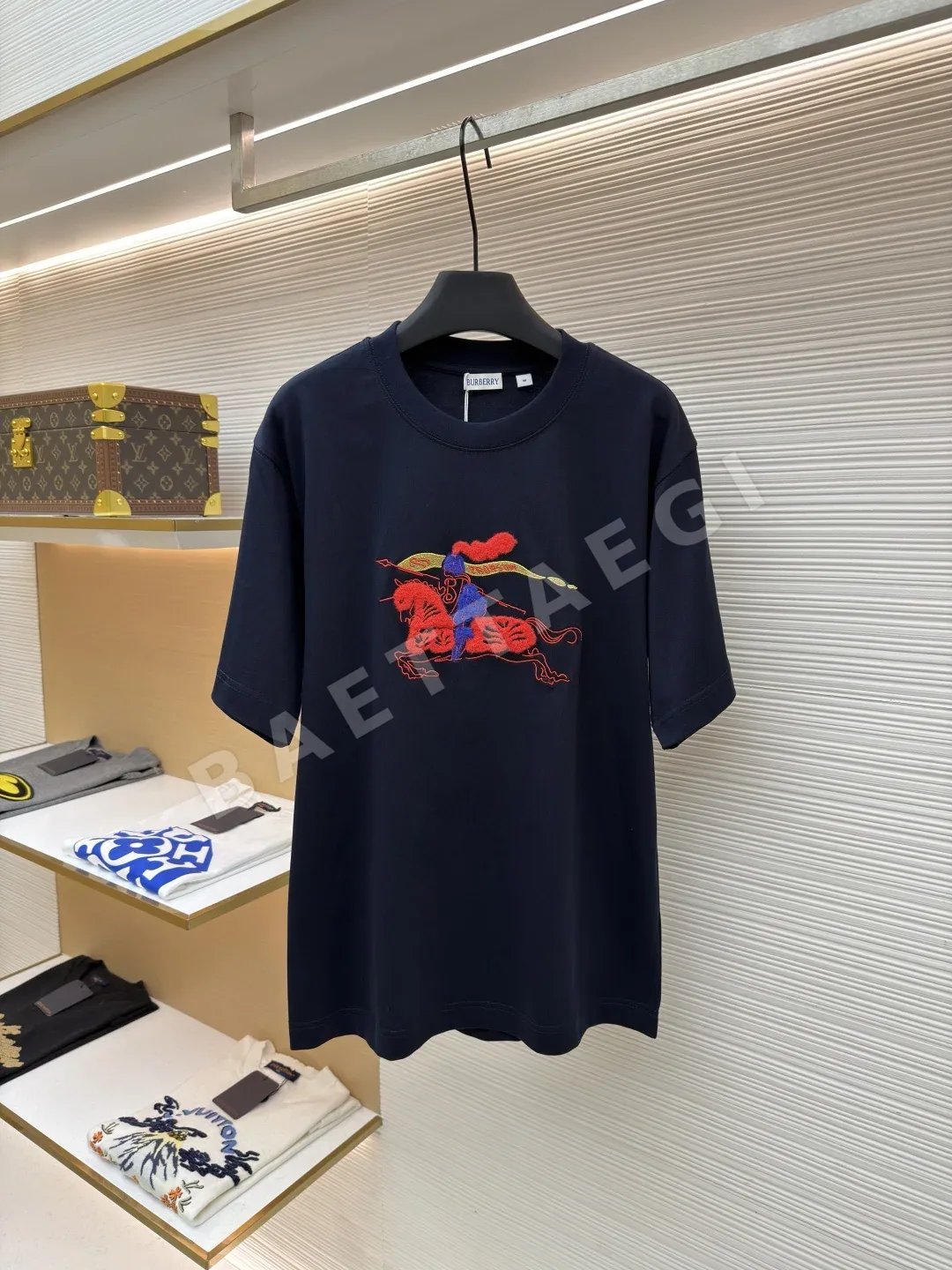 버버리 플리스 크루넥 반팔 49265