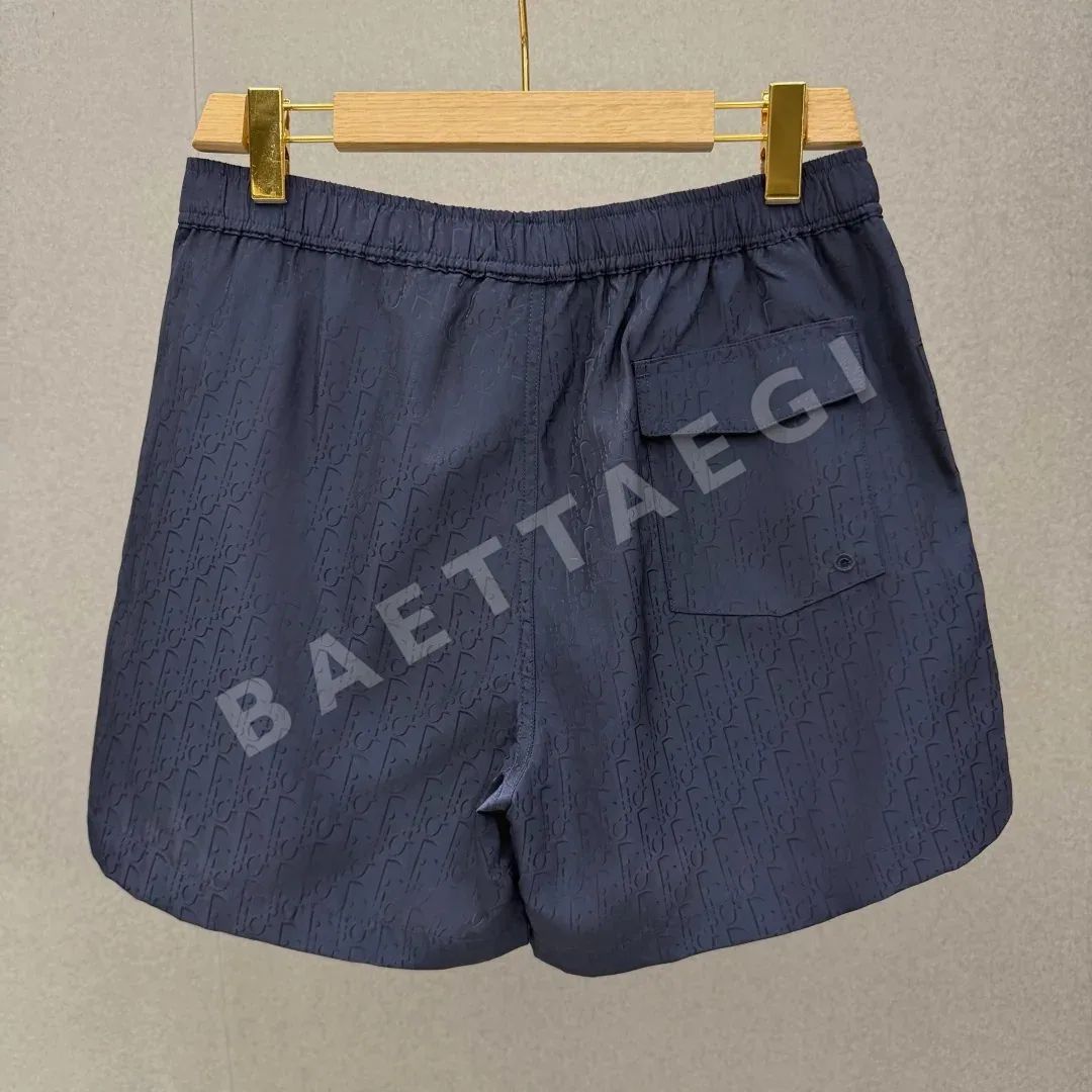 디올 디오리비에라 네이비 오블리크 남성 반바지 상세 이미지 2