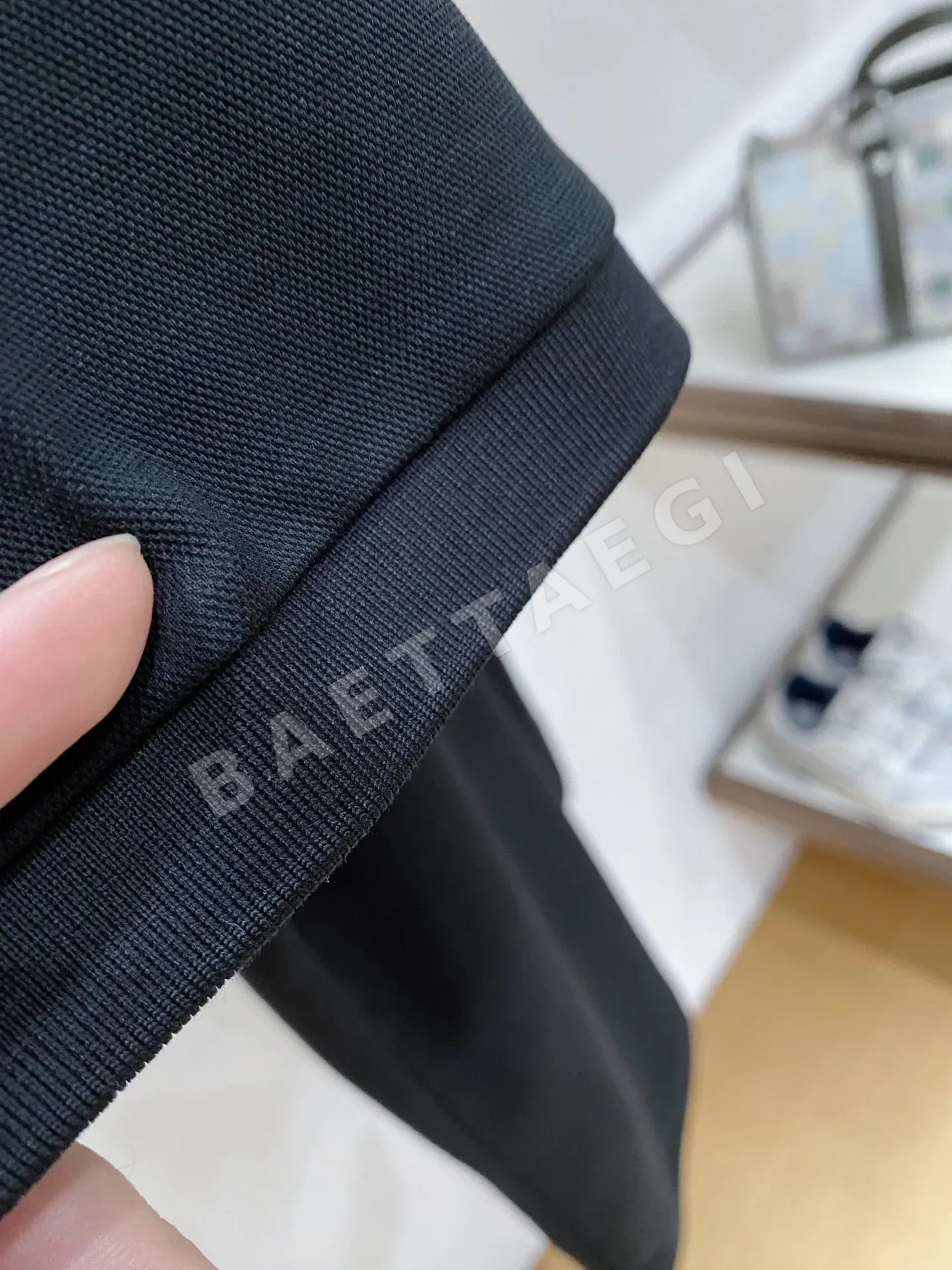 제냐 남성 메시 크루넥 반팔 폴로셔츠 상세 이미지 6