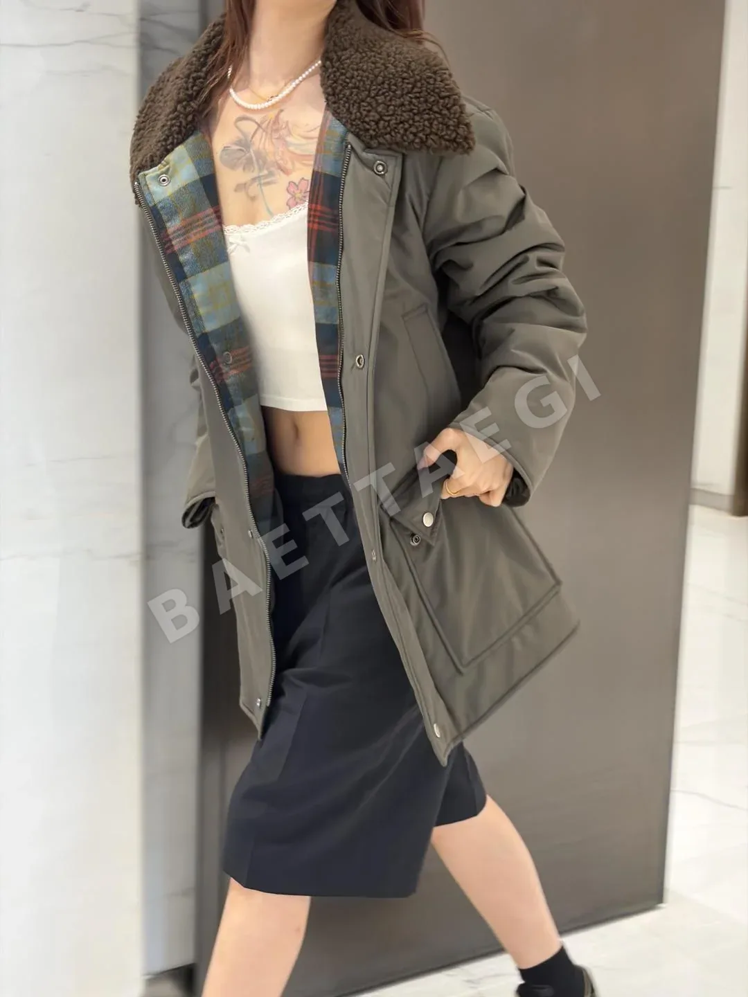 마르지엘라 리버서블 퍼카라 코튼 자켓 상세 이미지 6