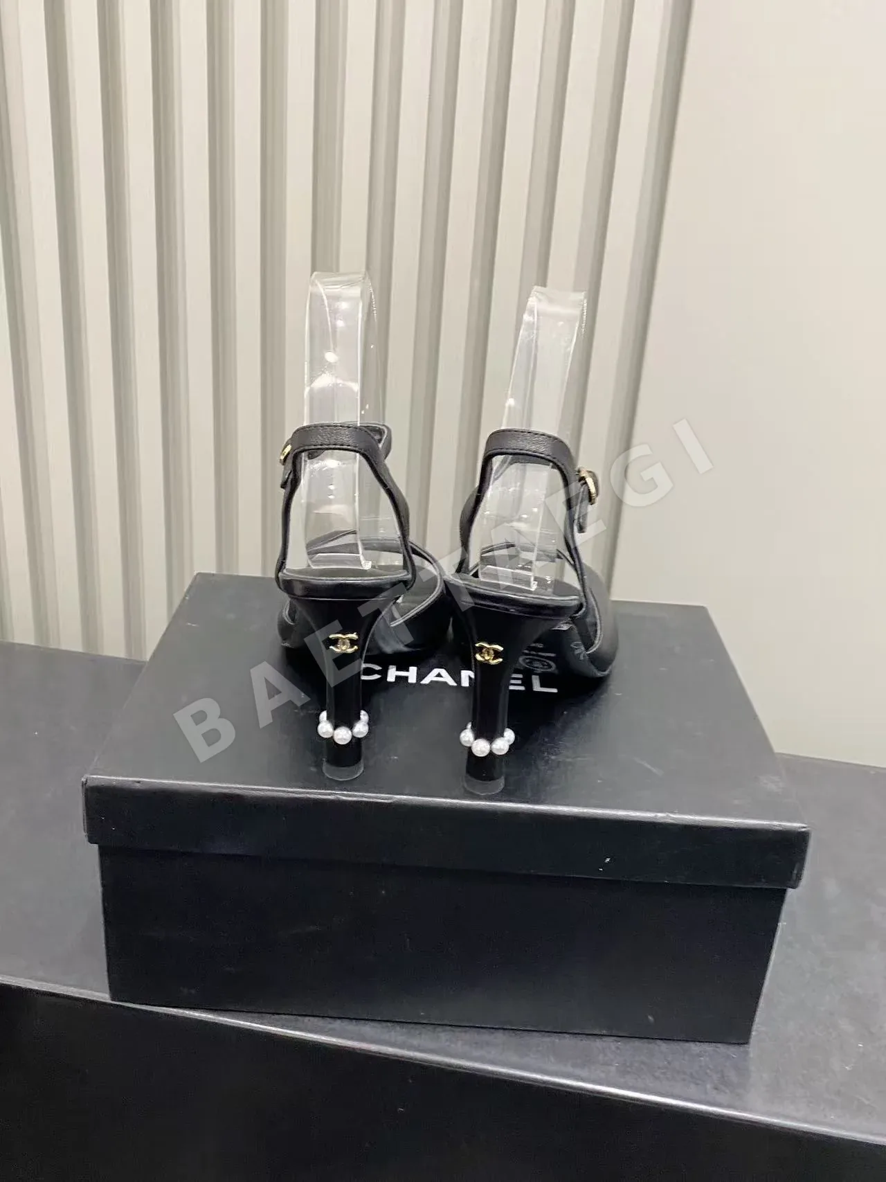 샤넬 스몰 피쉬토 진주 하이힐 상세 이미지 8