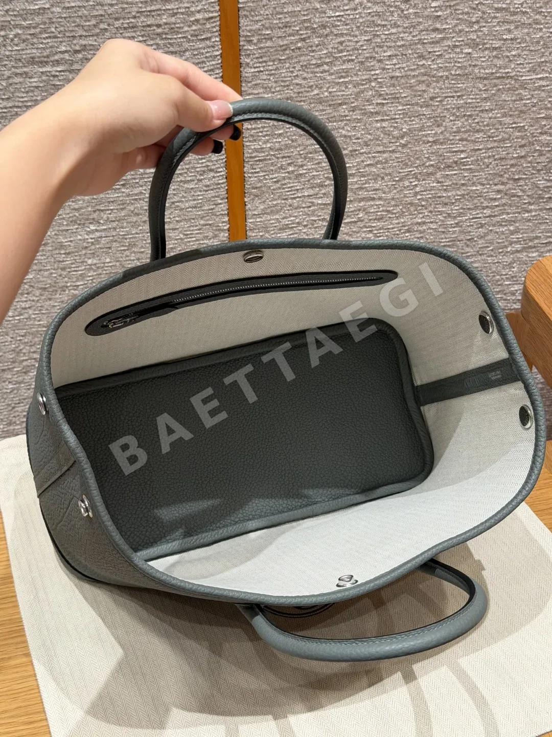 에르메스 가든파티 30 cm 가죽 가방 상세 이미지 6
