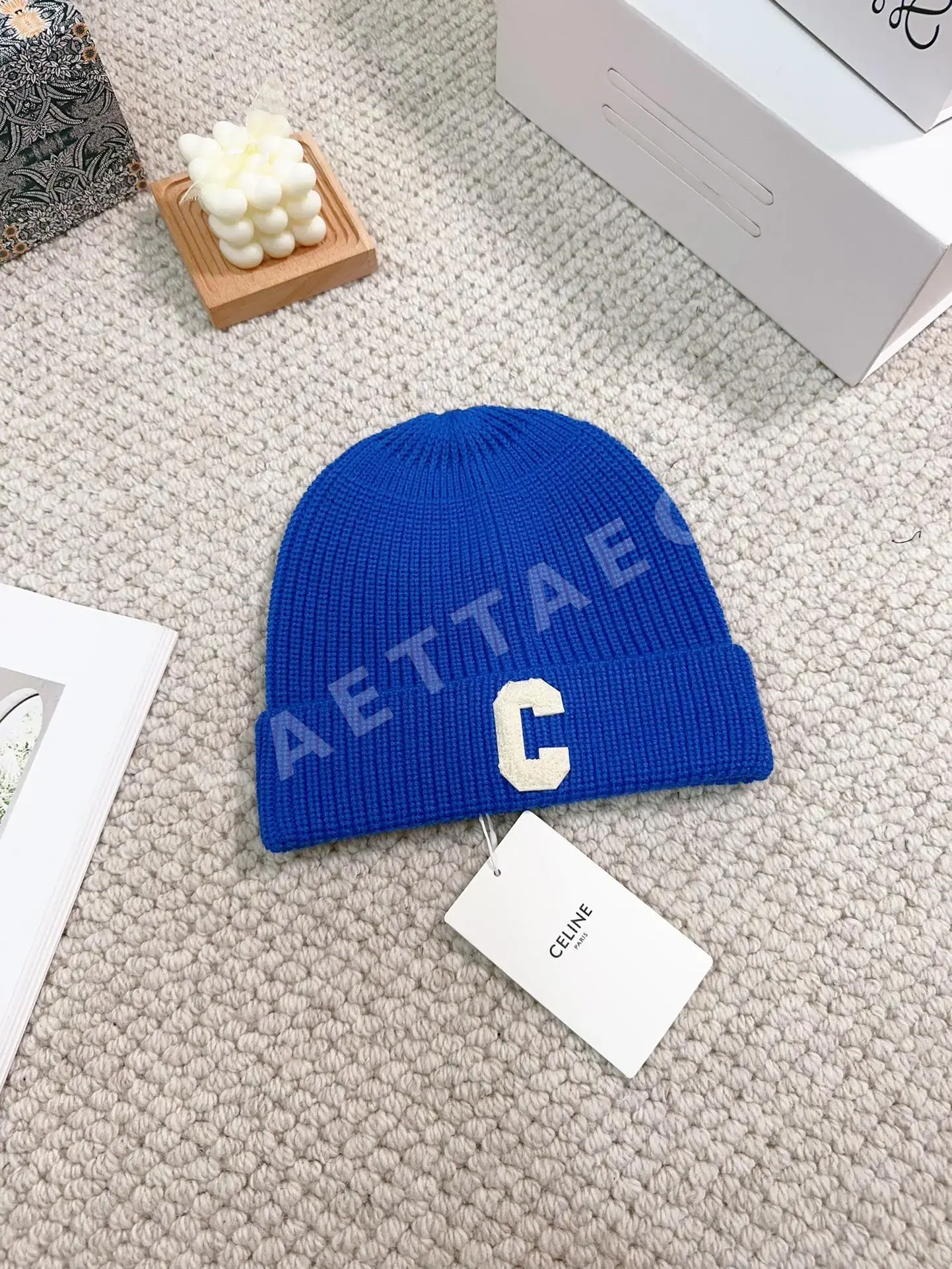 셀린느 울 니트 모자 83406