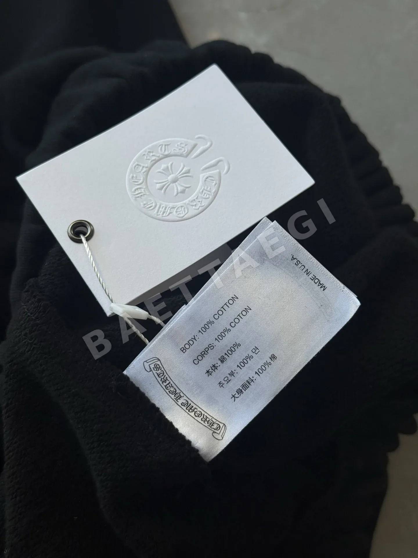 크롬하츠 쓰리 크로스 자수 여성 바지 상세 이미지 3
