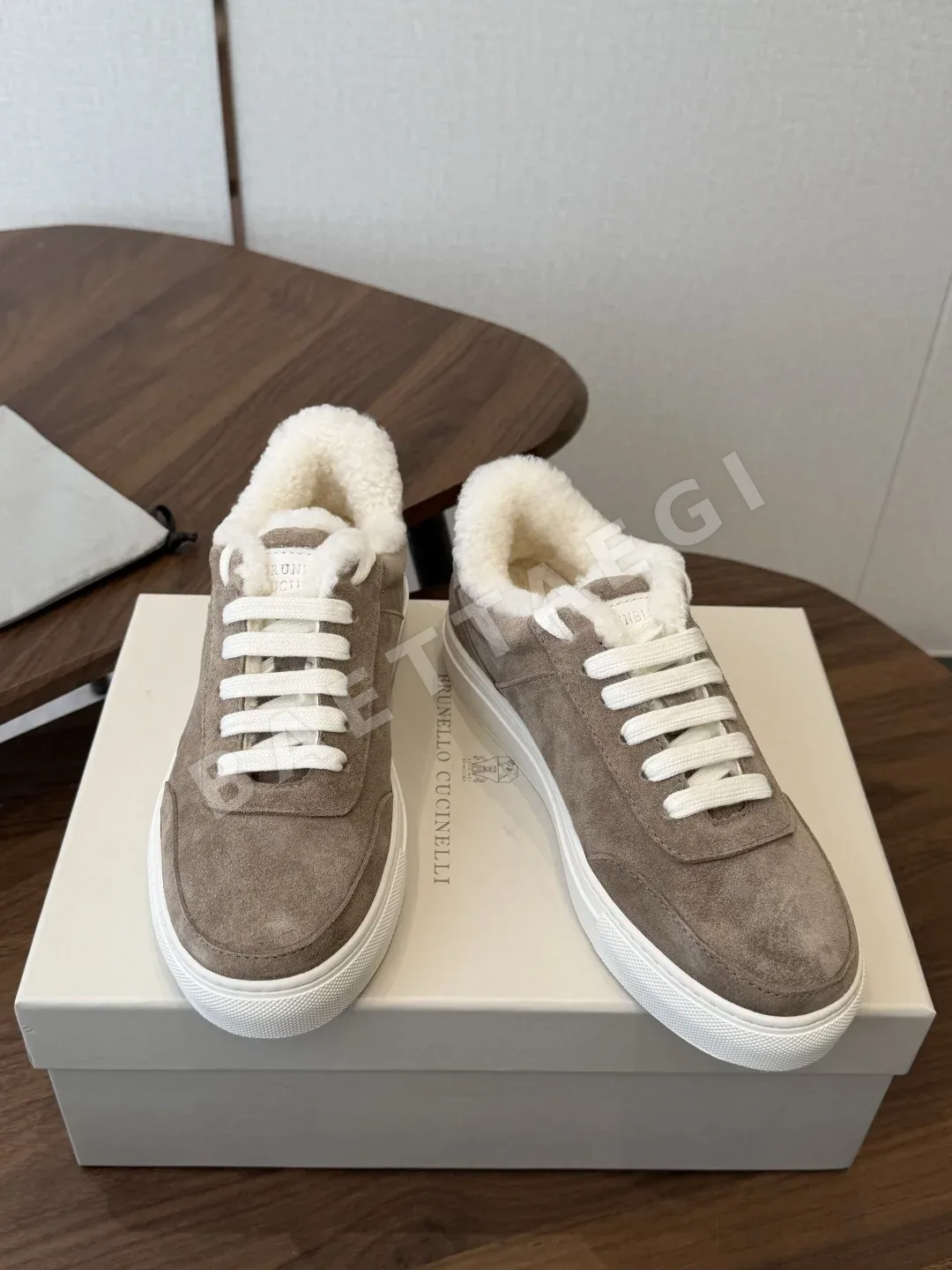 브루넬로쿠치넬리 레이스업 울 스니커즈 상세 이미지 3