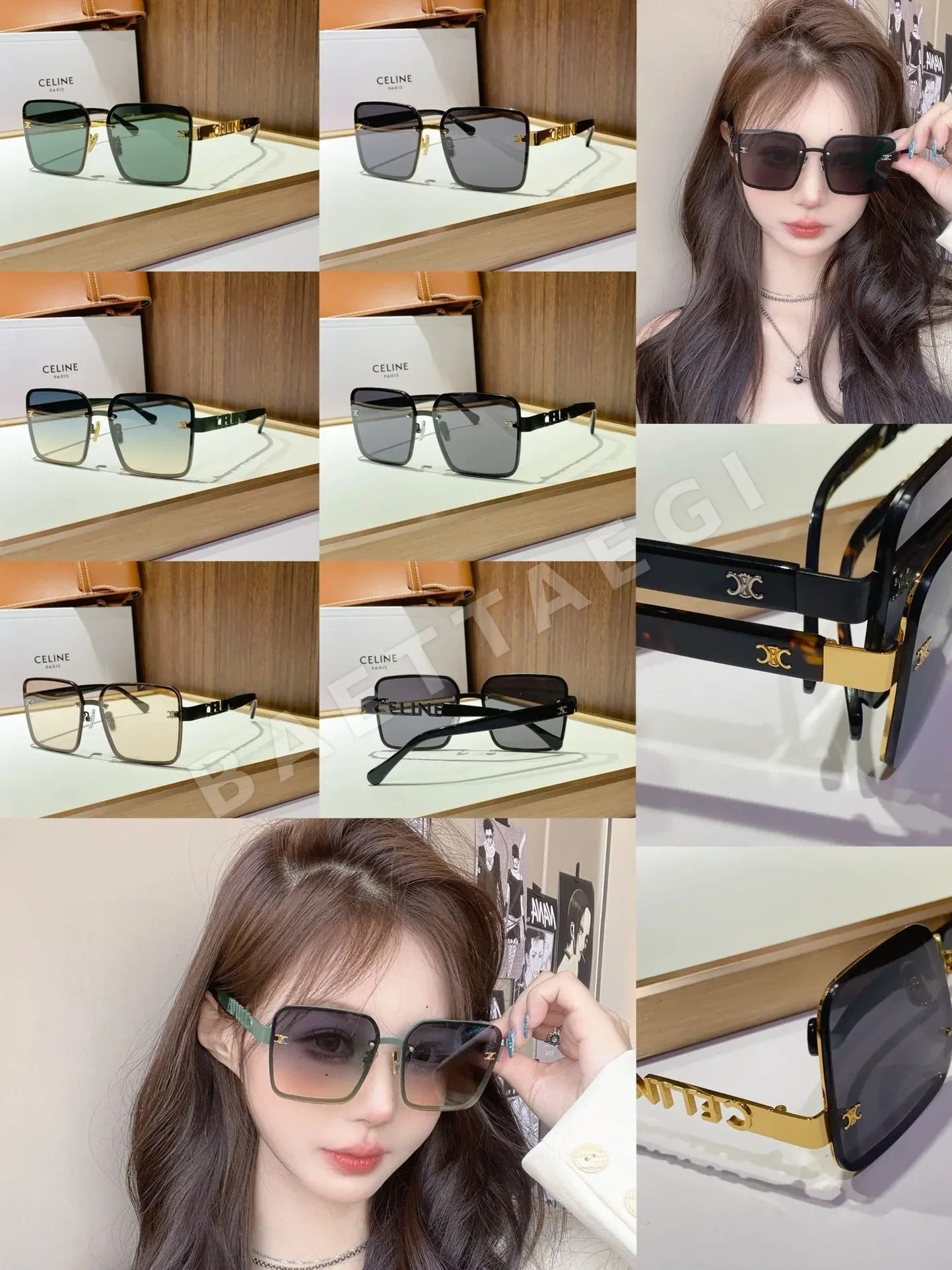 셀린느 클리어 프레임 선글라스 CL40215