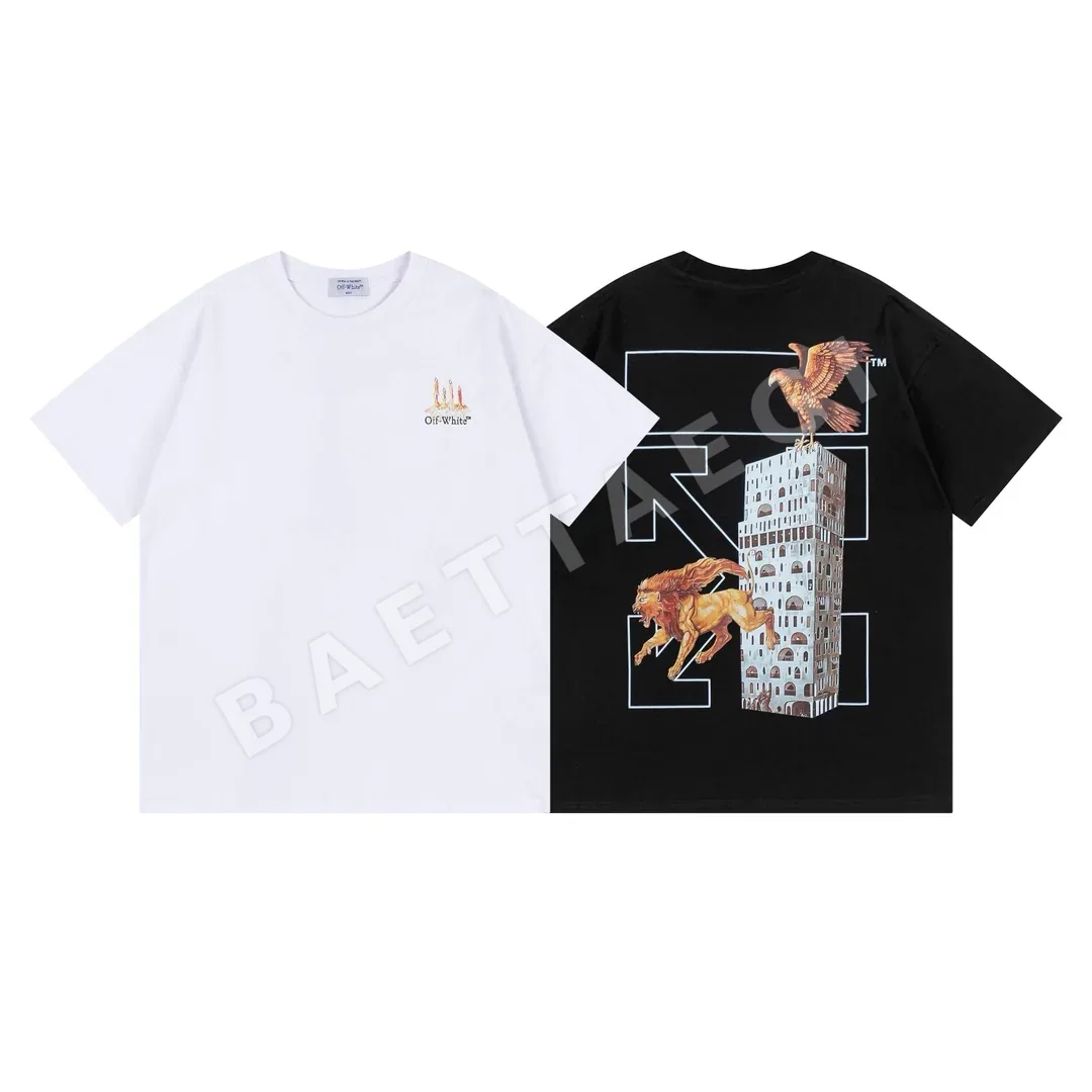 오프화이트 뉴 루즈핏 남성 반팔 티셔츠 87364