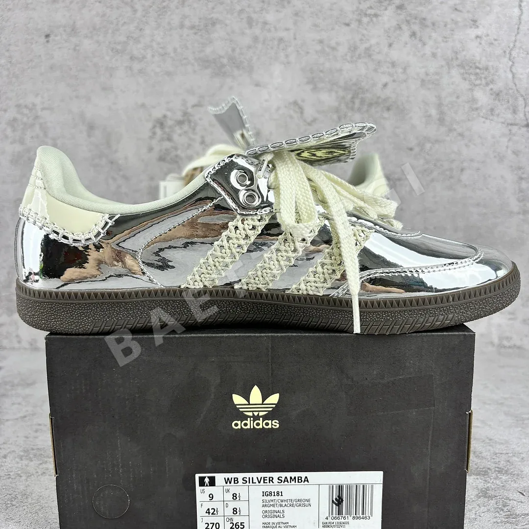 아디다스 [GOD] 삼바 IG8181 200850 Adidas Samba Wales Bonner Silver 상세 이미지 9