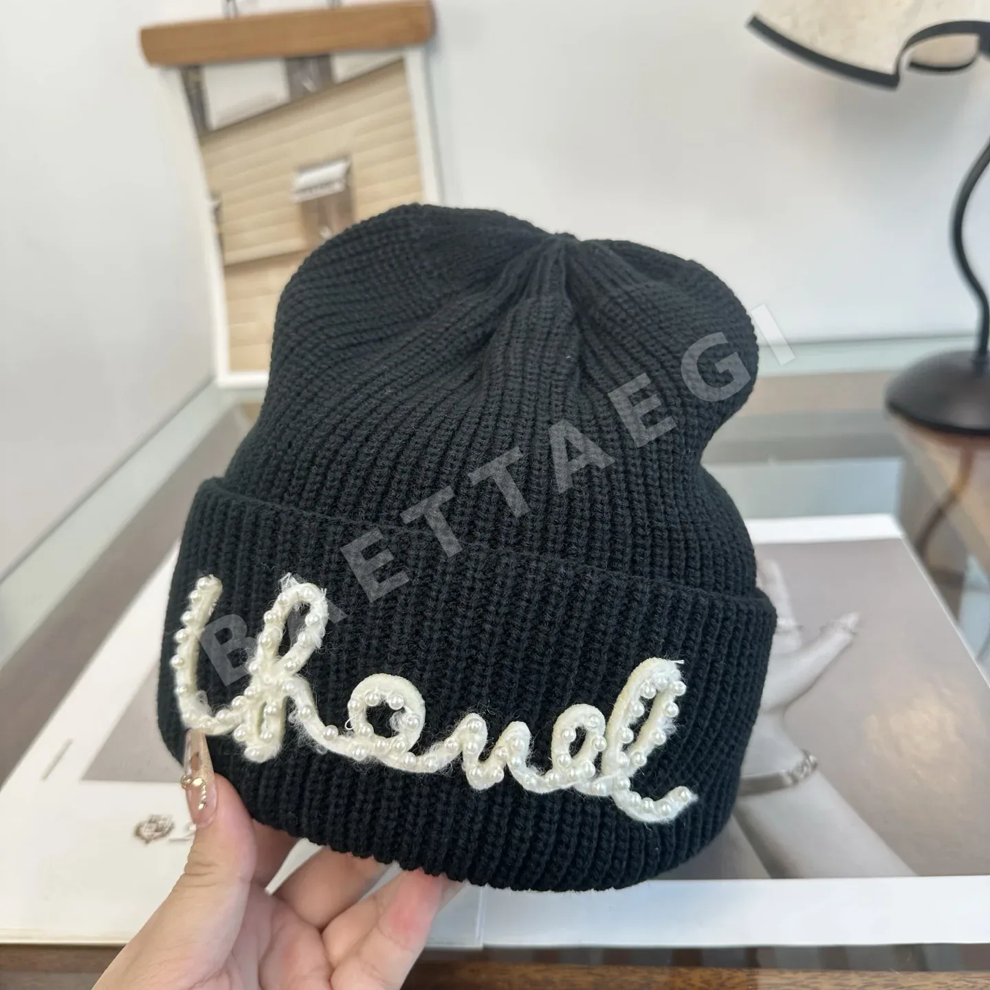 샤넬 니트 비니 모자 상세 이미지 10