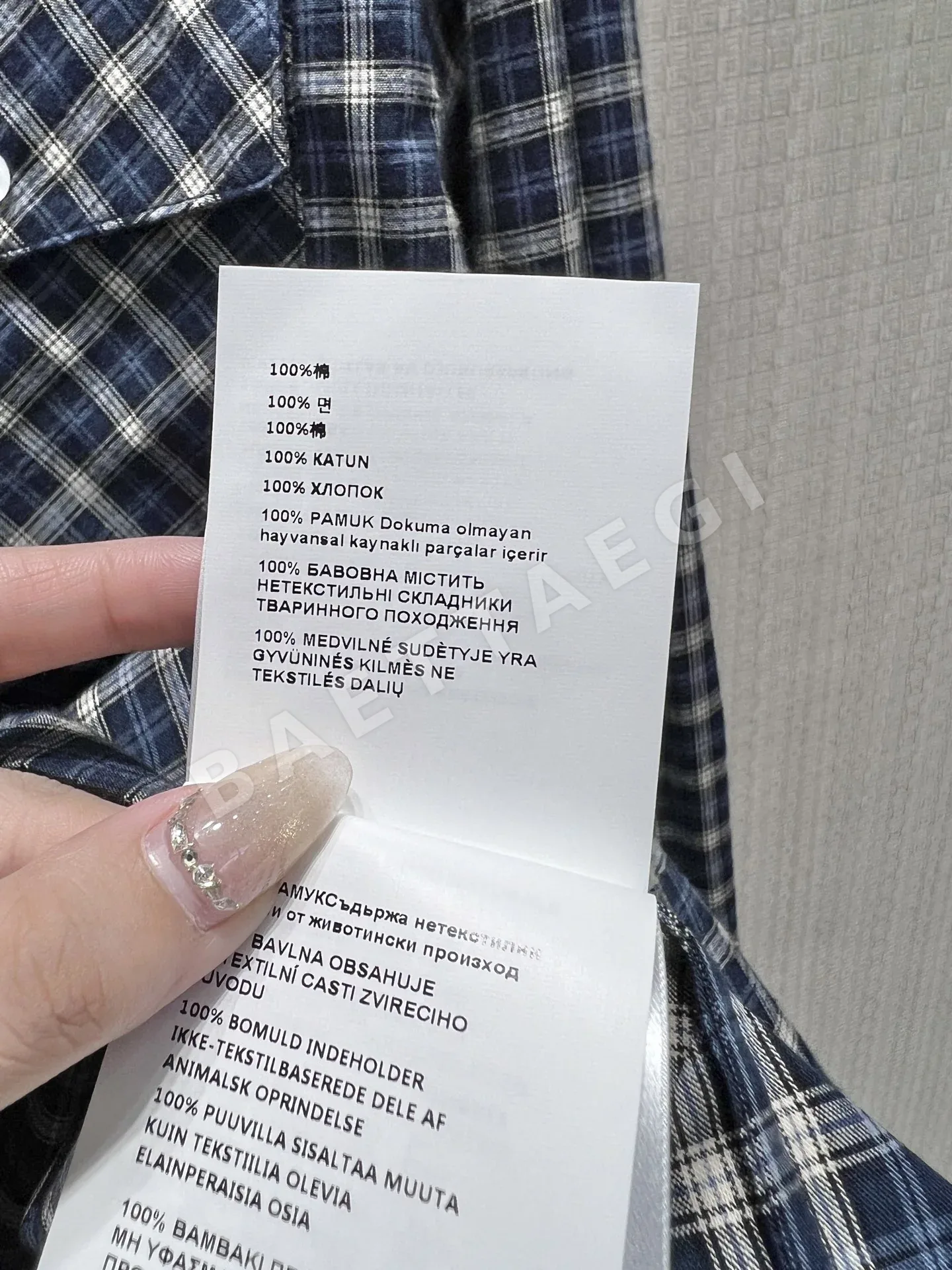 미우미우 레트로 체크 루즈 셔츠 원피스 상세 이미지 8