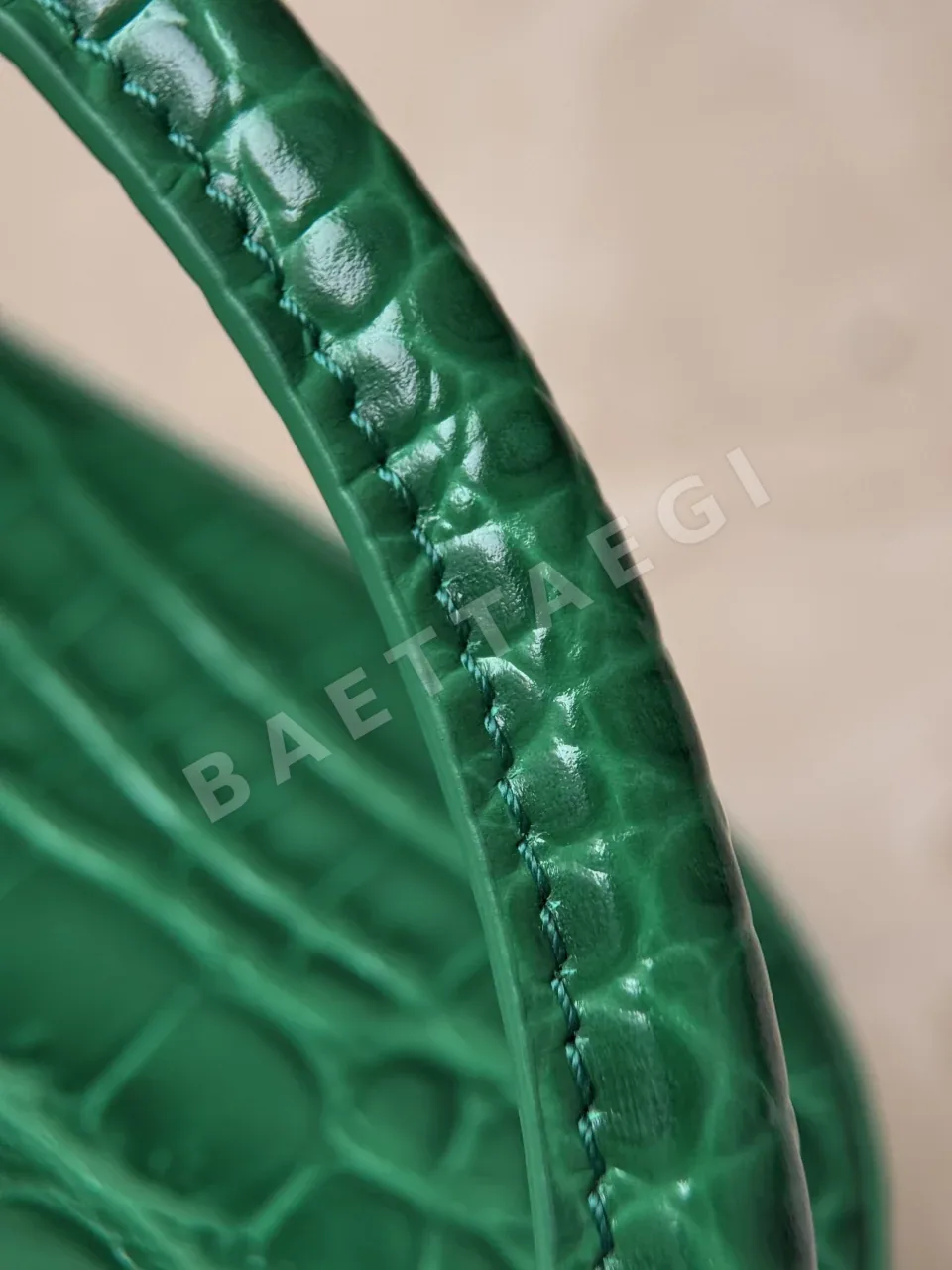 샤넬 크로커다일 그린 핸드백 AS6424 상세 이미지 5