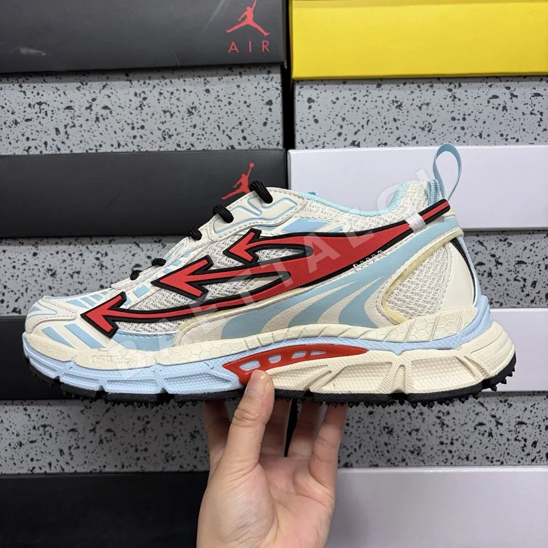 오프화이트 비 라이트 백 스카이블루 레드 202428 Off White Be Right Back 상세 이미지 5