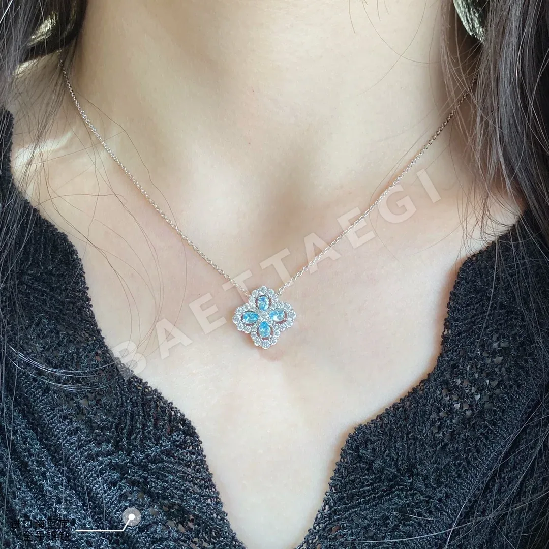 해리윈스턴 아쿠아마린 다이아몬드 목걸이 71799
