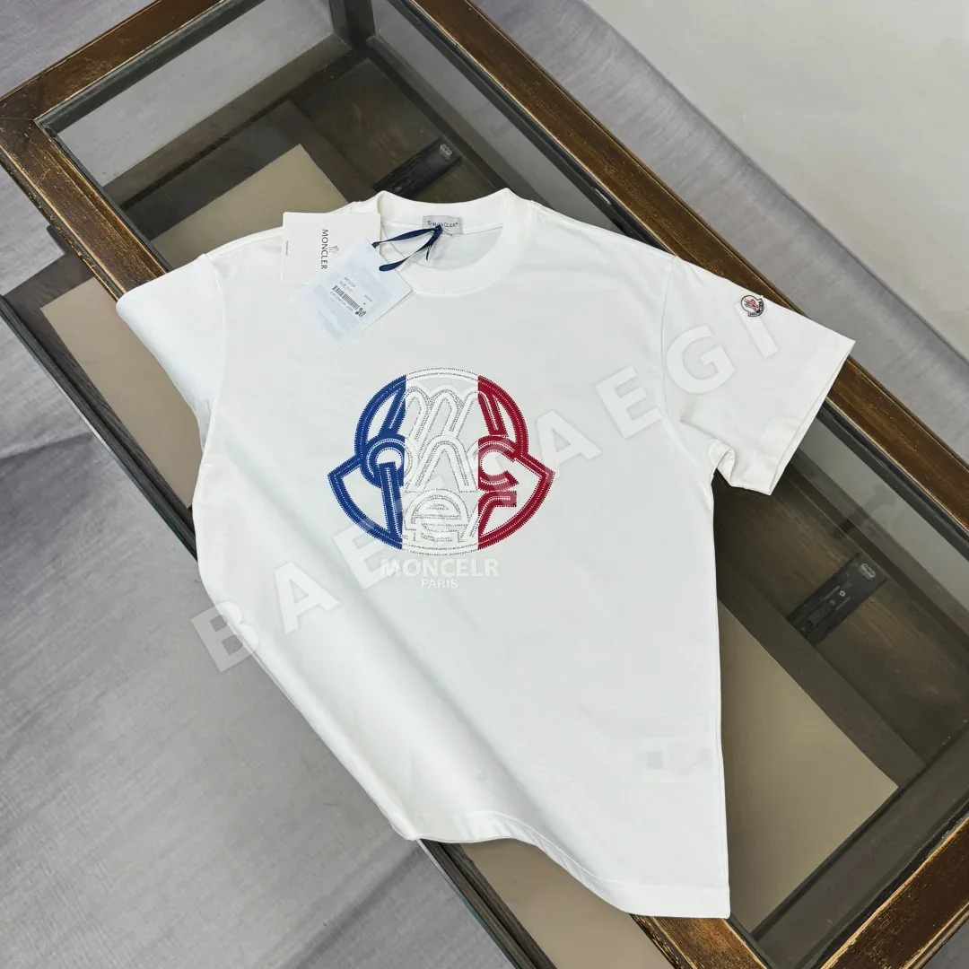 몽클레르 남성 크루넥 코튼 반팔 티셔츠 48814