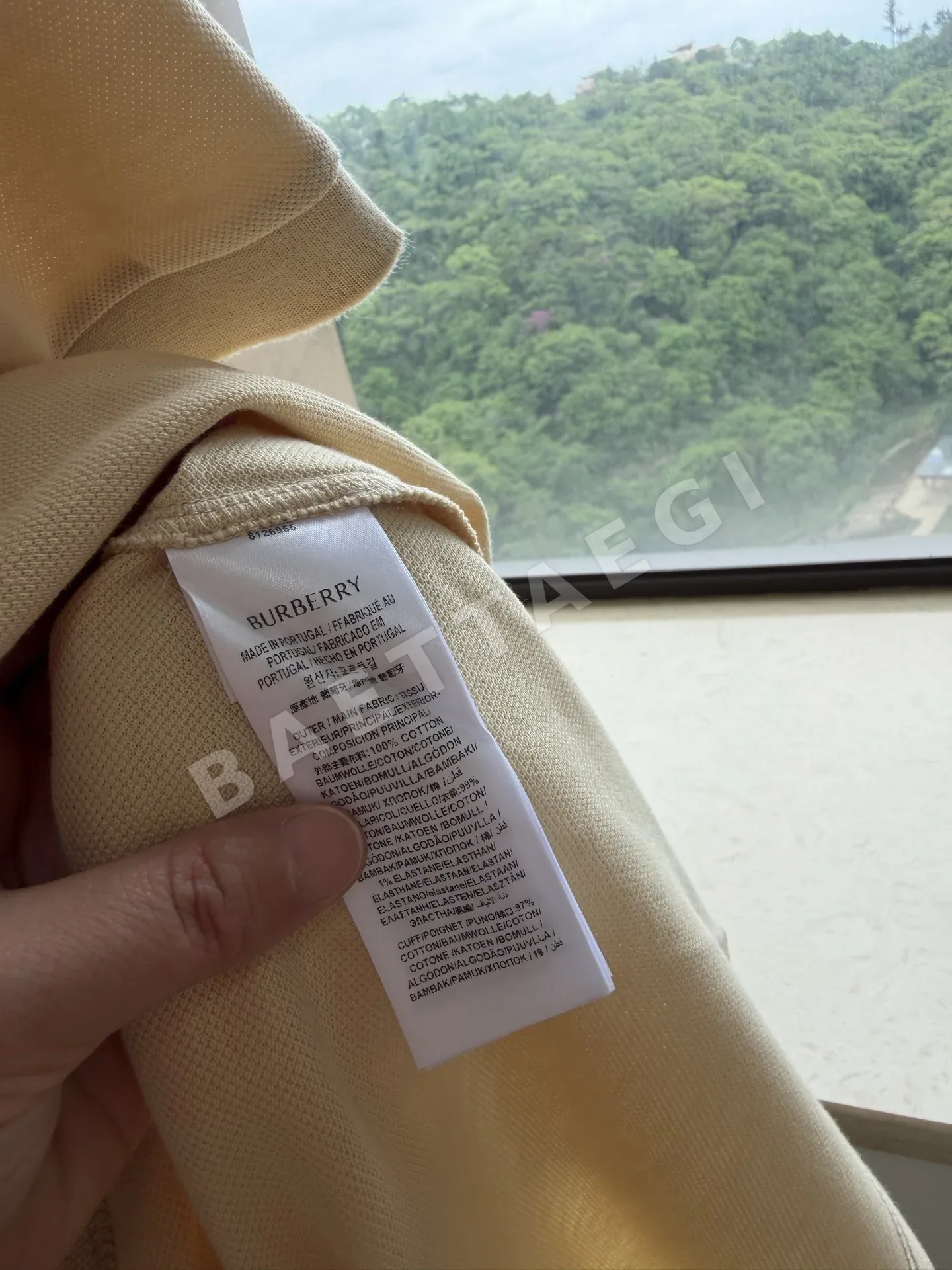 버버리 체크 카라 남성 반팔 티셔츠 상세 이미지 6