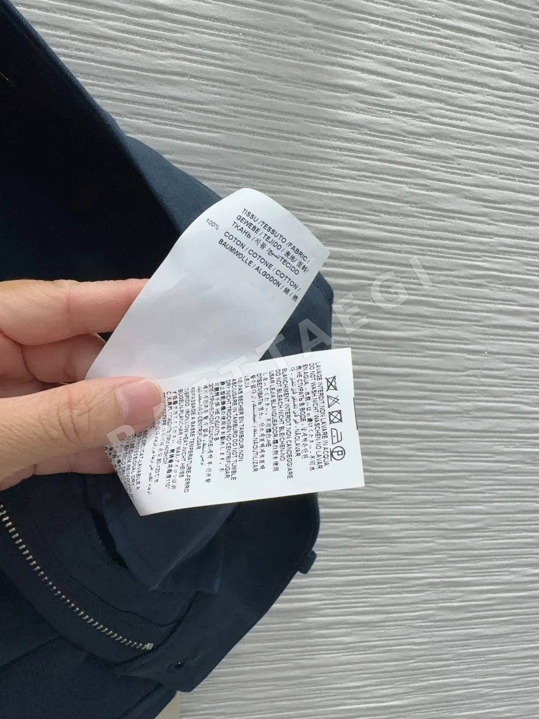 생로랑 와이드 레그 카고 여성 바지 상세 이미지 7