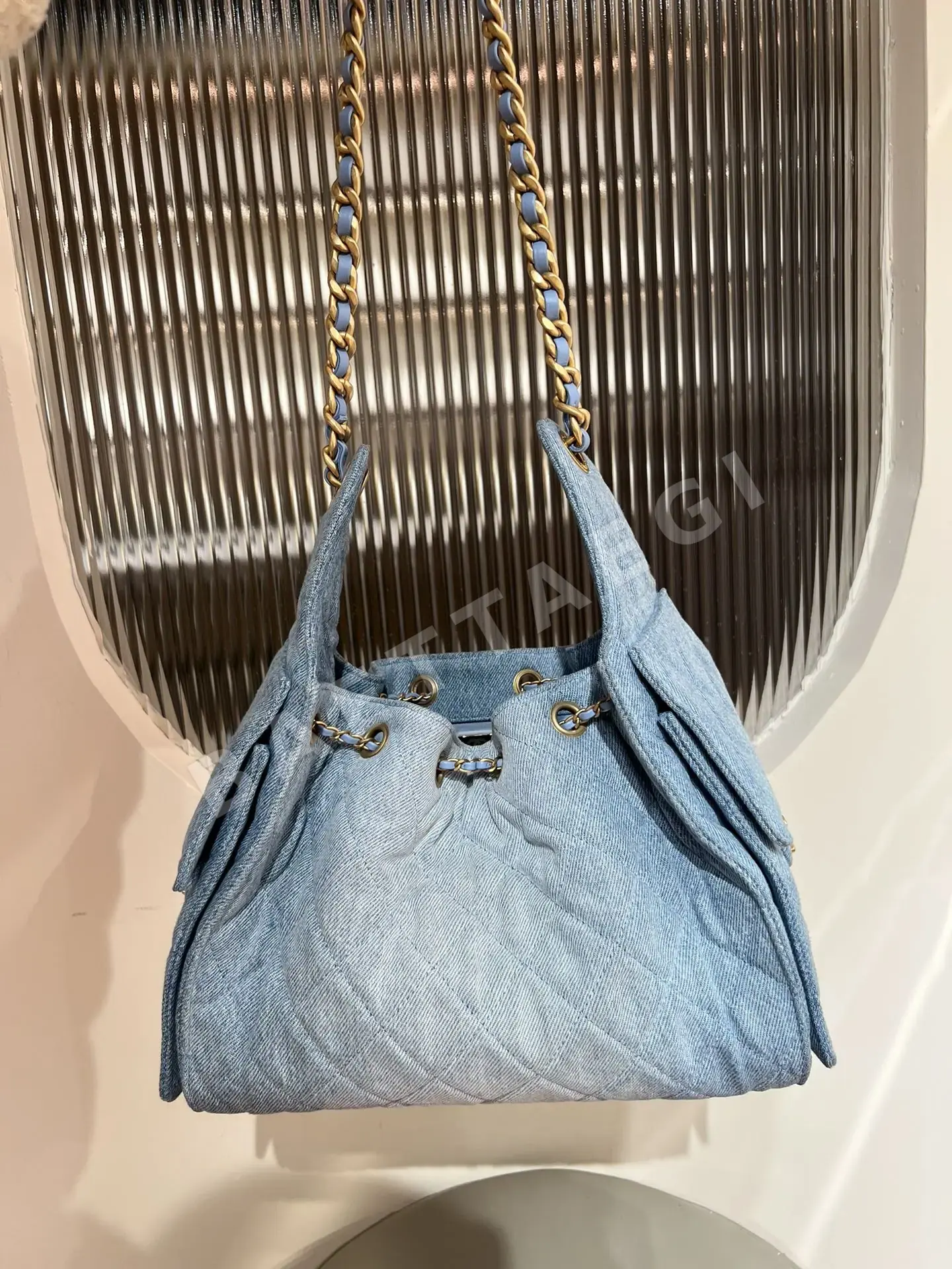 샤넬 데님 미니 숄더백 상세 이미지 2