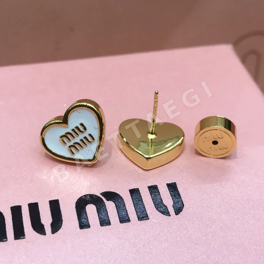 미우미우 하트 에나멜 귀걸이 상세 이미지 7