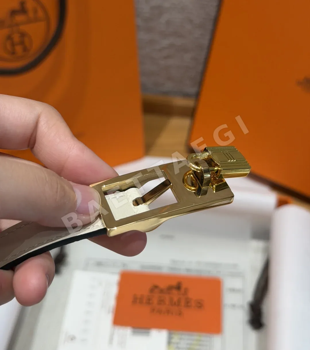 에르메스 H 버클 15mm 양면 가죽 벨트 상세 이미지 3