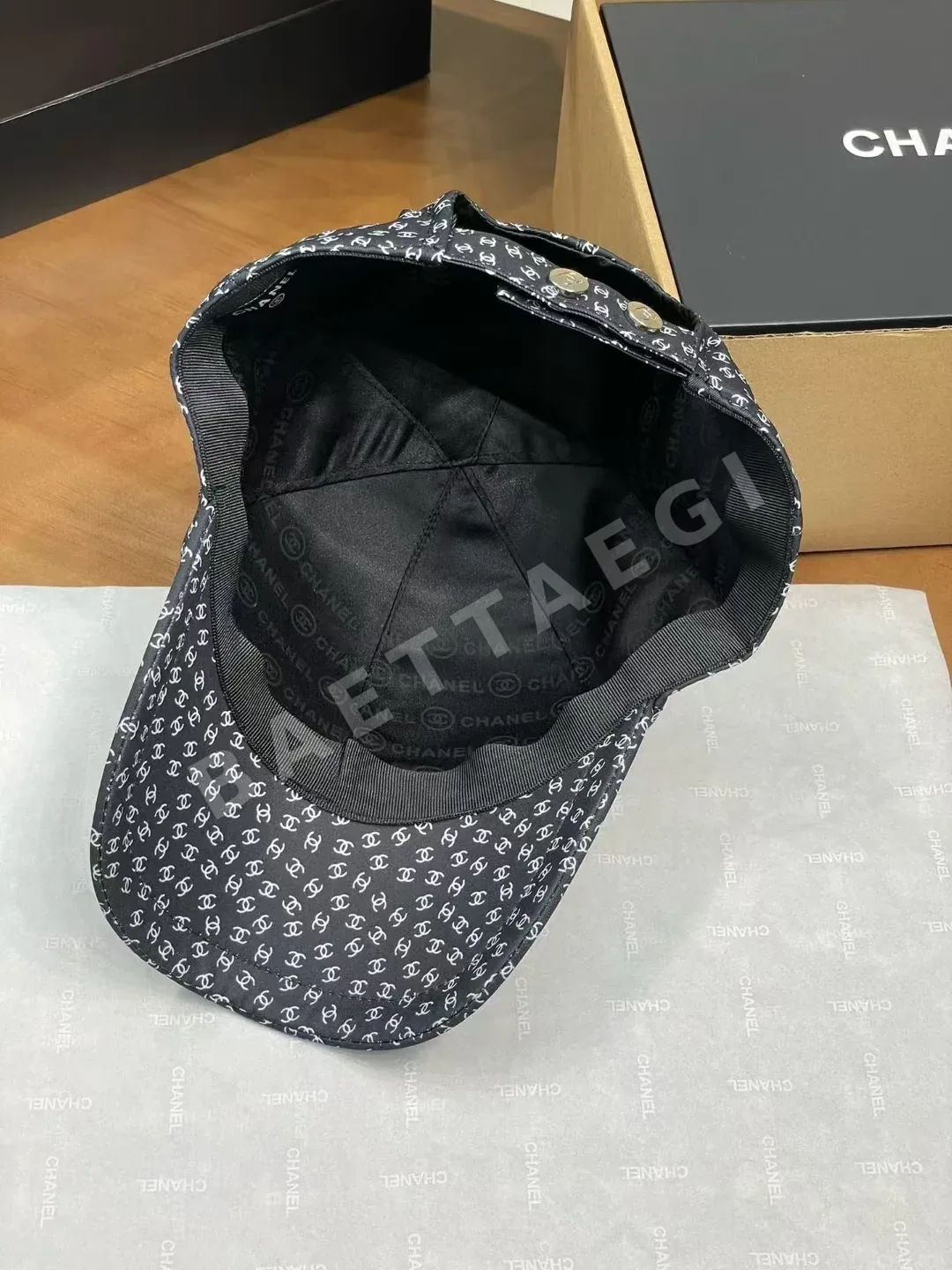 샤넬 더블 C 로고 베이스볼 모자 상세 이미지 8