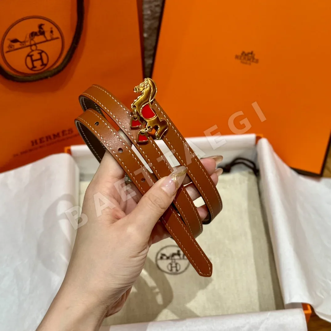 에르메스 포니 버클 가죽 벨트 상세 이미지 6