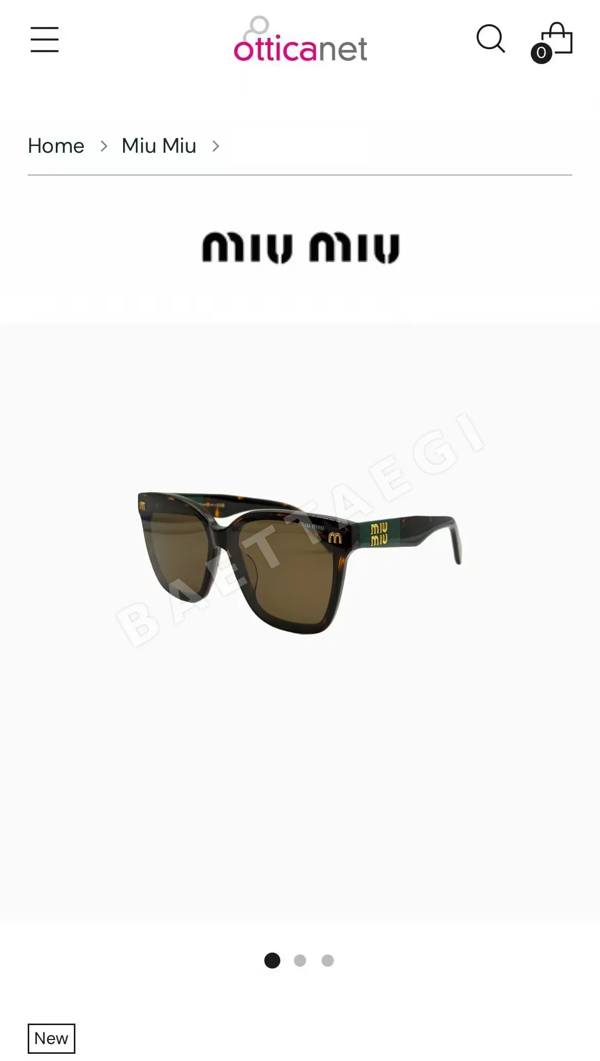 미우미우 MU64 ZS 선글라스 상세 이미지 5