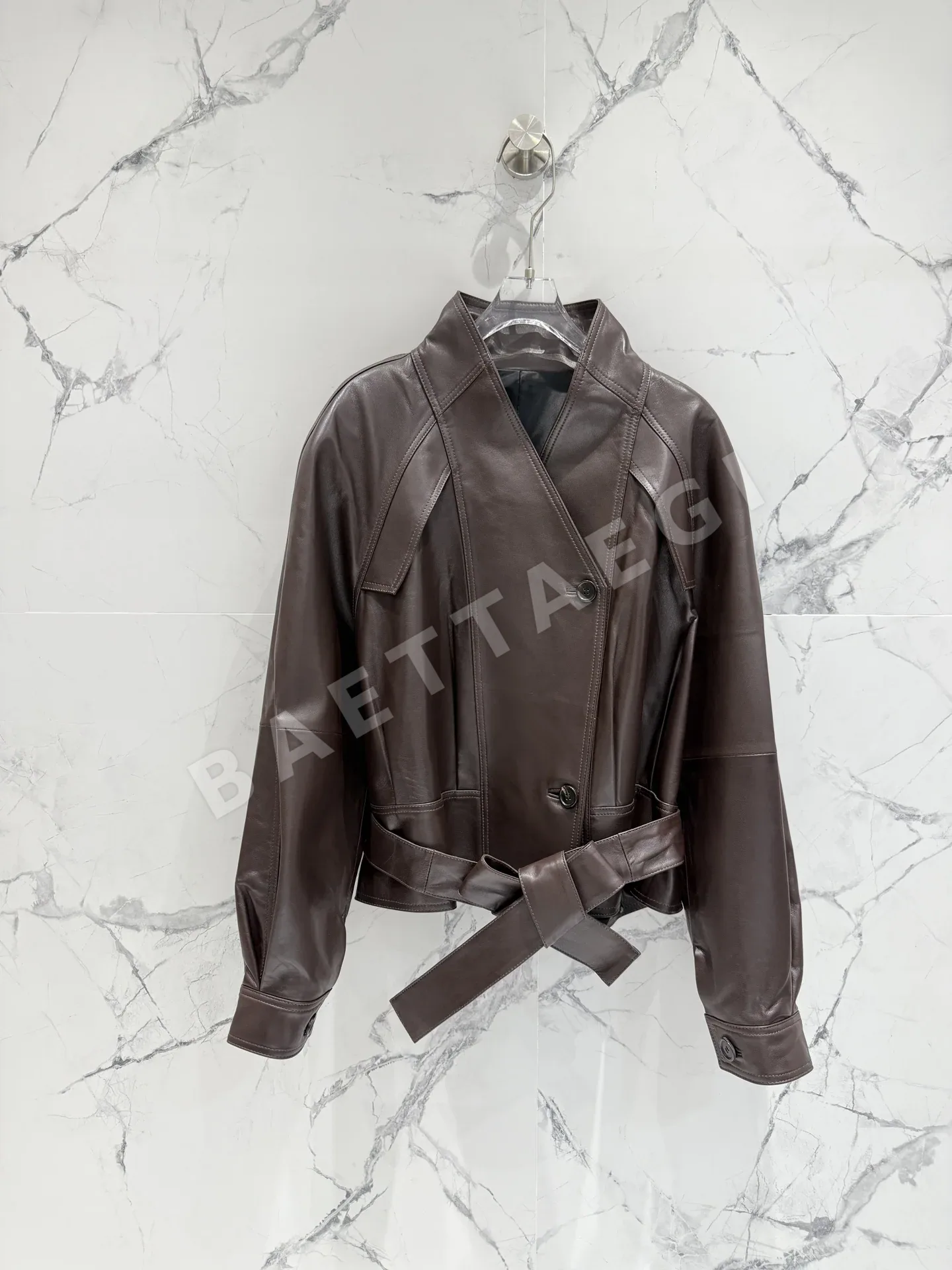 더로우 린넨 라펠 자켓 168798