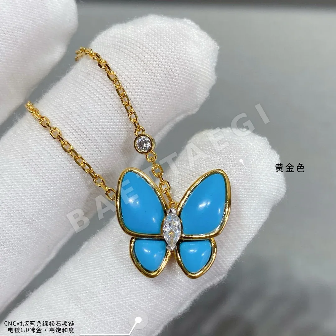 반클리프앤아펠 터쿼이즈 나비 모티브 목걸이 상세 이미지 2